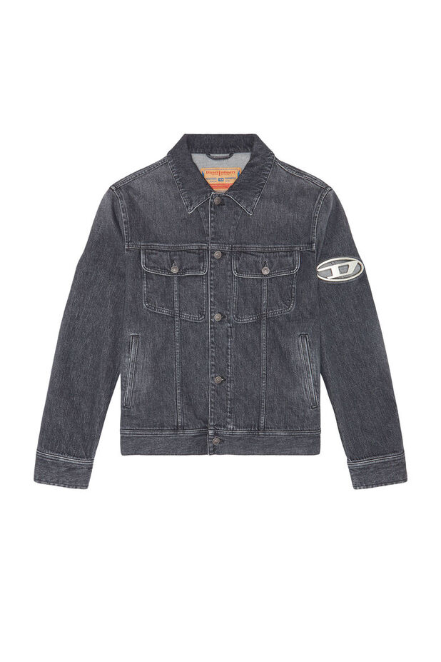 デニム ジャケット ロゴモチーフ