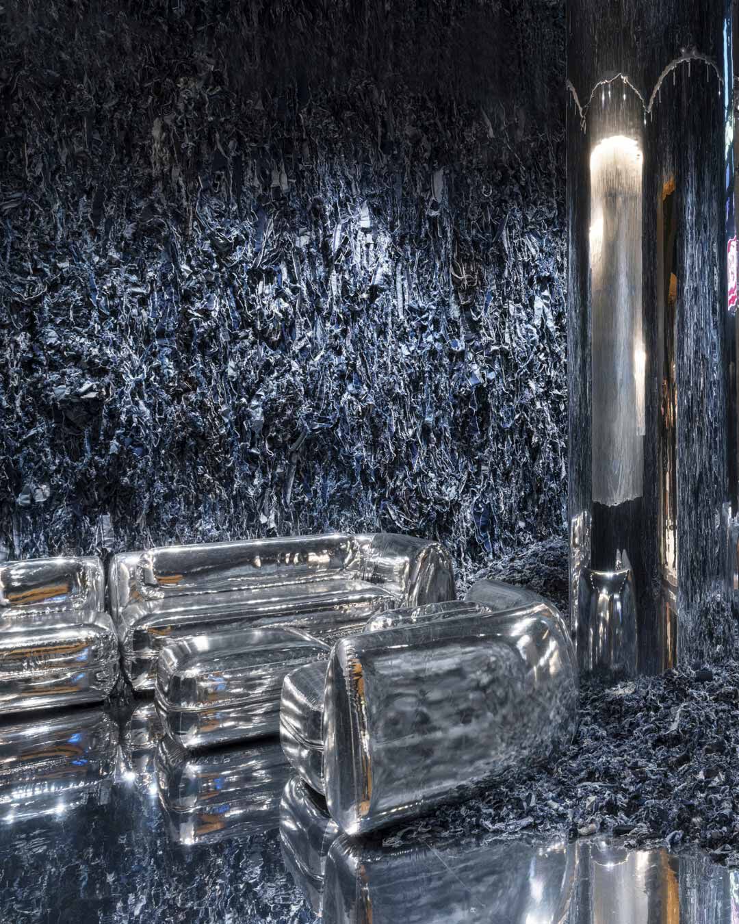 21322■DIESEL LIVING with MOROSO　トータルフライトケース 幅120cm　ブルーカラー　収納家具　高級■展示品/美品 DIESEL LIVING with MOROSO TOTAL FLIGHTCASE 120 / ディーゼル