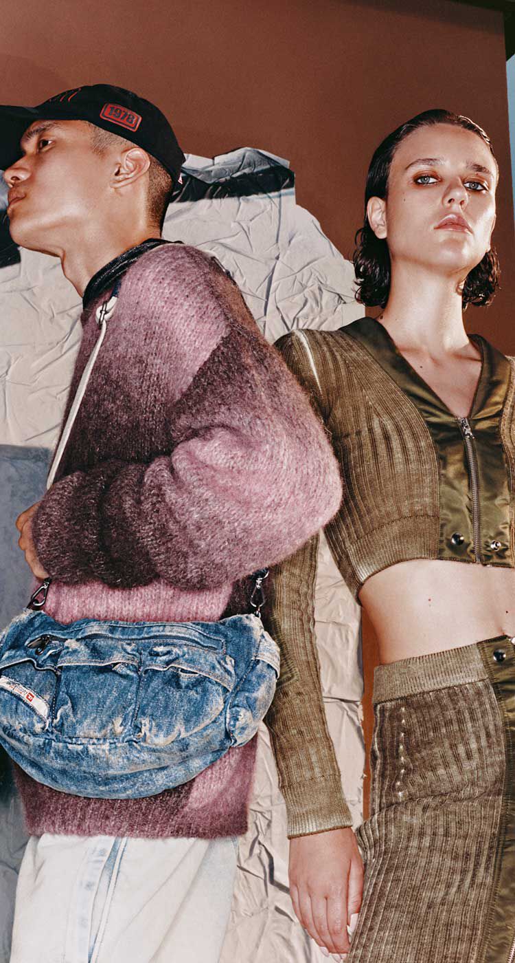 タグ付き DIESEL ディーゼル オーバーサイズ コート リバーシブル ボア 