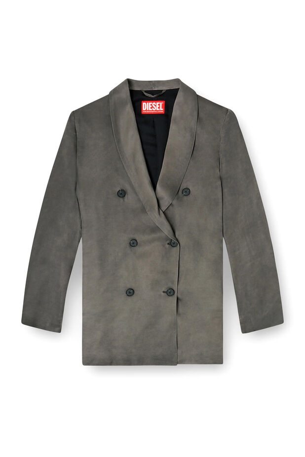 Blazer in treated fluid viscose