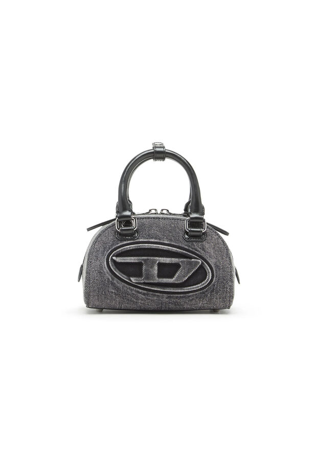1DR Dome-Mini bowling bag in washed denim