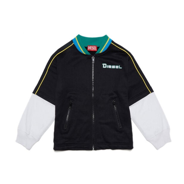 キッズ スウェット ジップアップ ロゴ