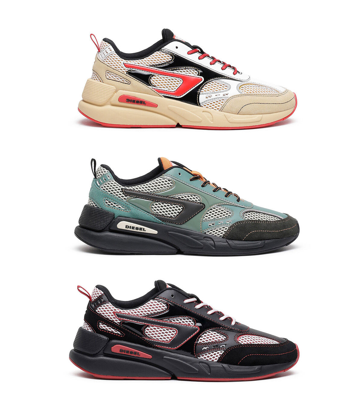 【DIESEL】Serendipity スニーカー DIESEL Yellow S-Serendipity Sport Sneakers Men's Low-top