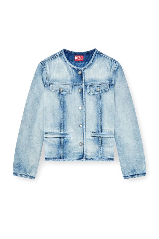 Jacket in medium-light skeleton denim