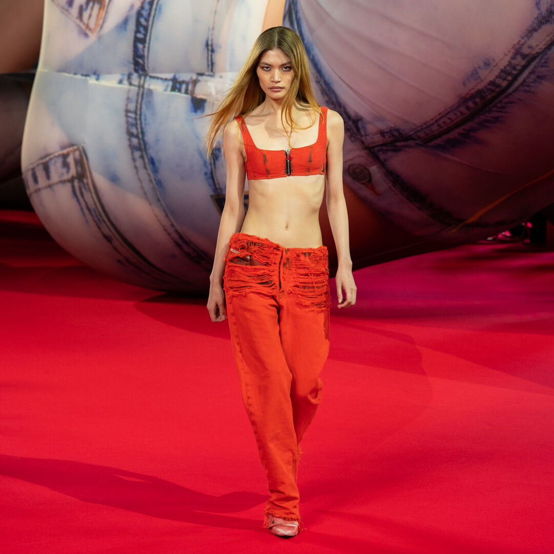 定価59400円 DIESEL 赤タグ 近年モデル コーティングカットソー DIESEL GINZA（ディーゼル 銀座）クリエイティブディレクターのグレン