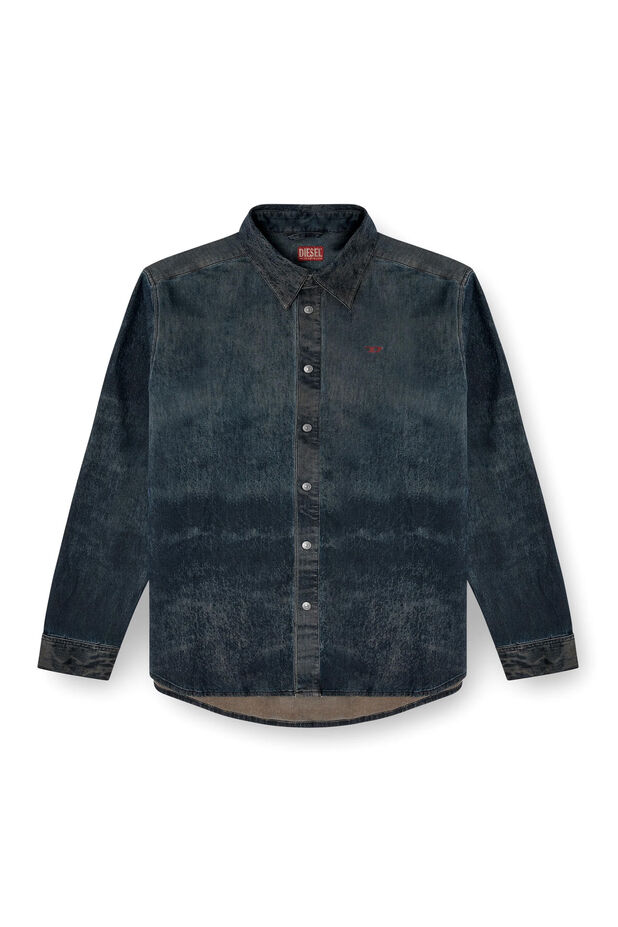 Cotton-blend shirt with logo