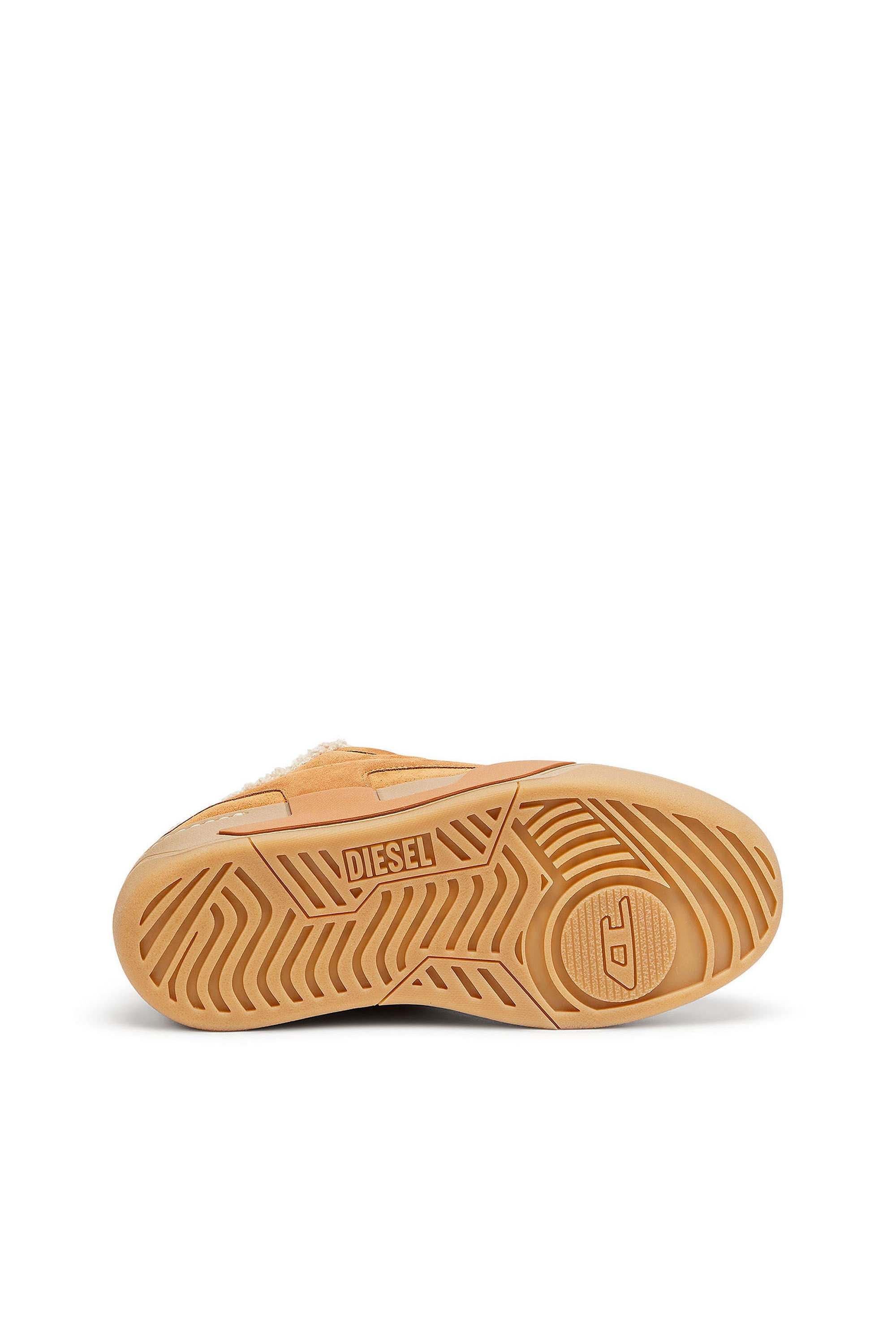 Diesel - S-D-OLLIE MULE W, Female's S-D-Ollie - Sneakers in suede with fluffy lining in ブラウン - 4