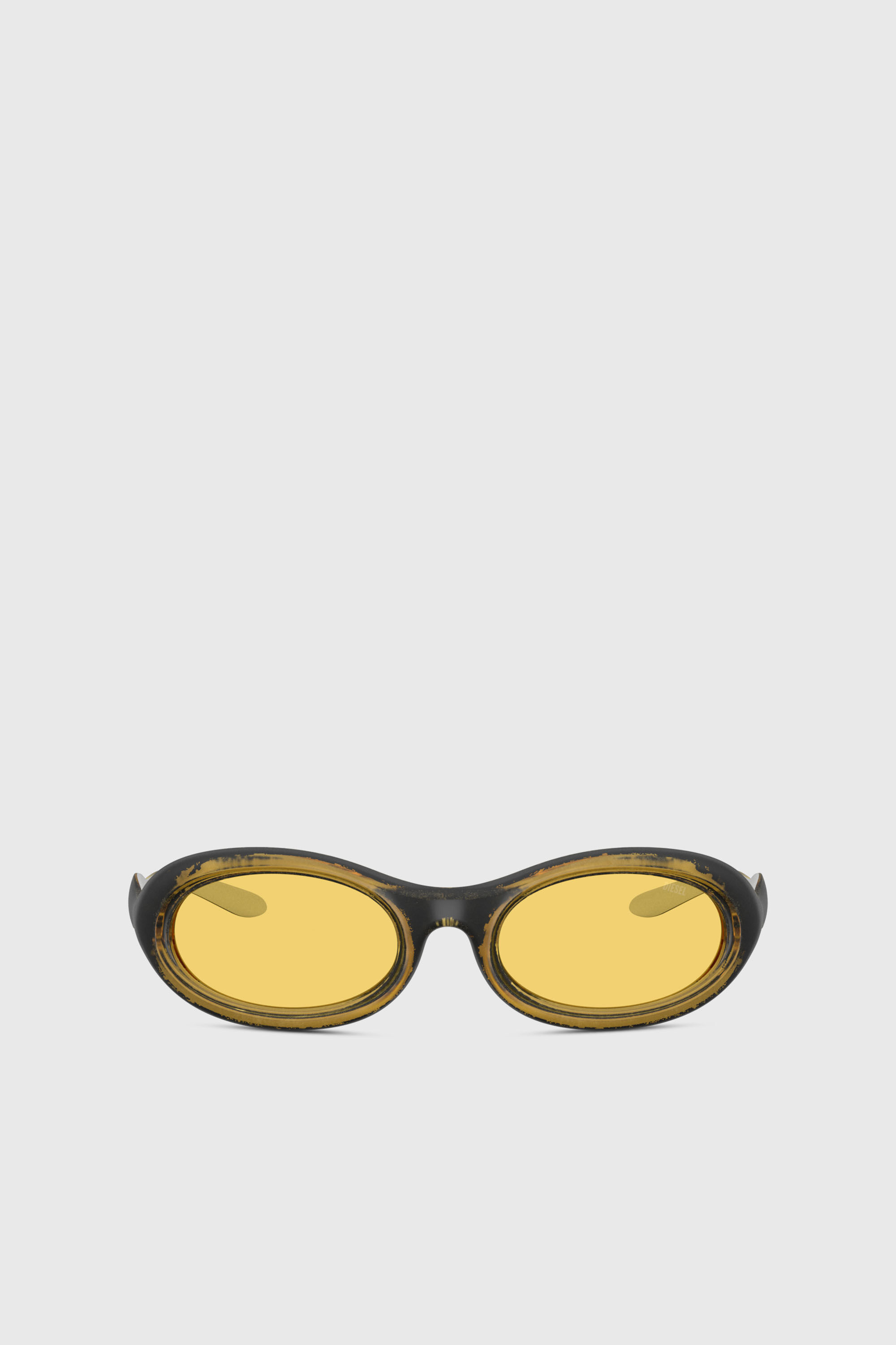 Diesel - 0DL3011U, Unisex's Oval sunglasses in イエロー - 1