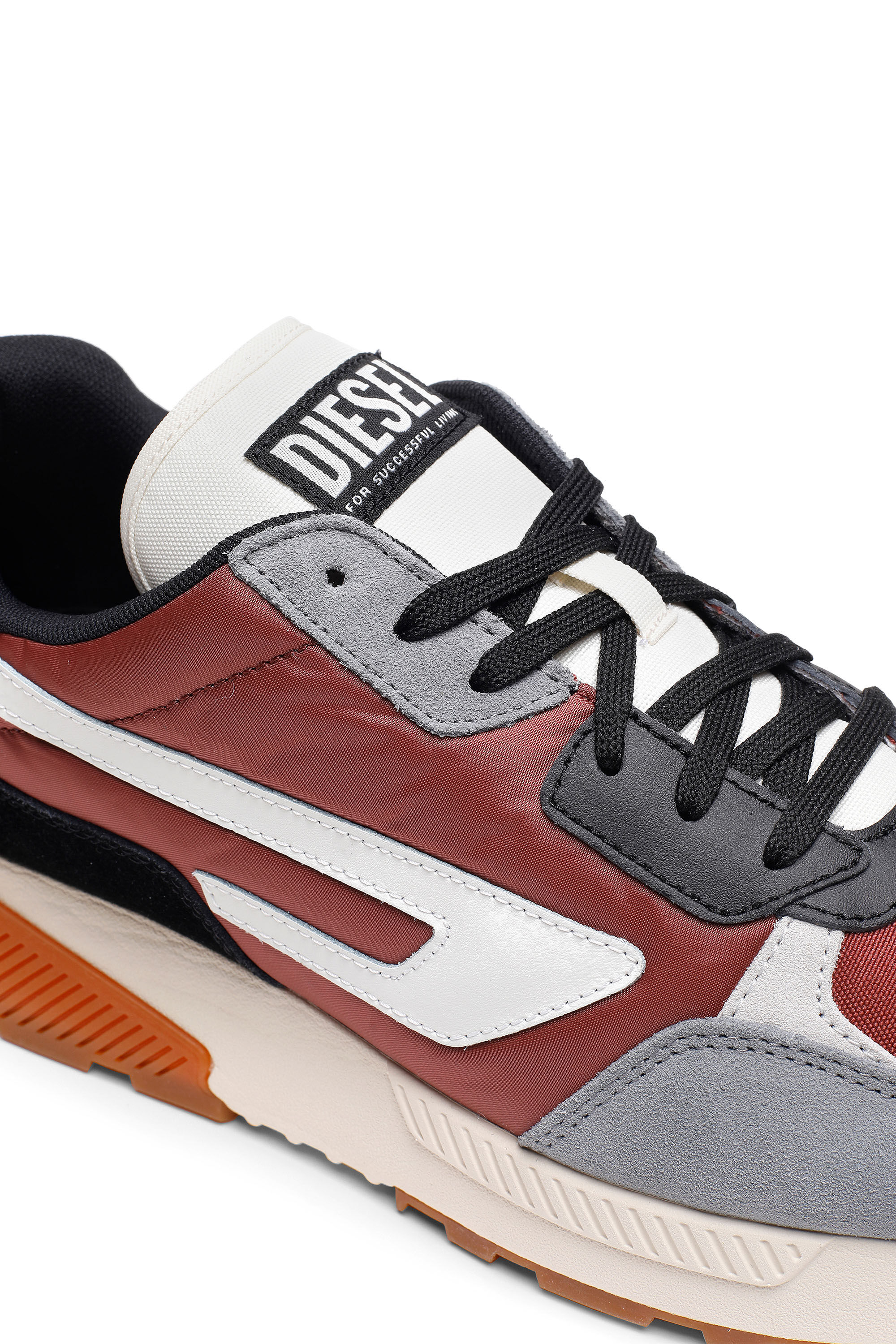 Diesel - S-TYCHE LL, Male's スニーカー レザー ロゴ - S-Tyche LL in ブラウン/グレー - 6