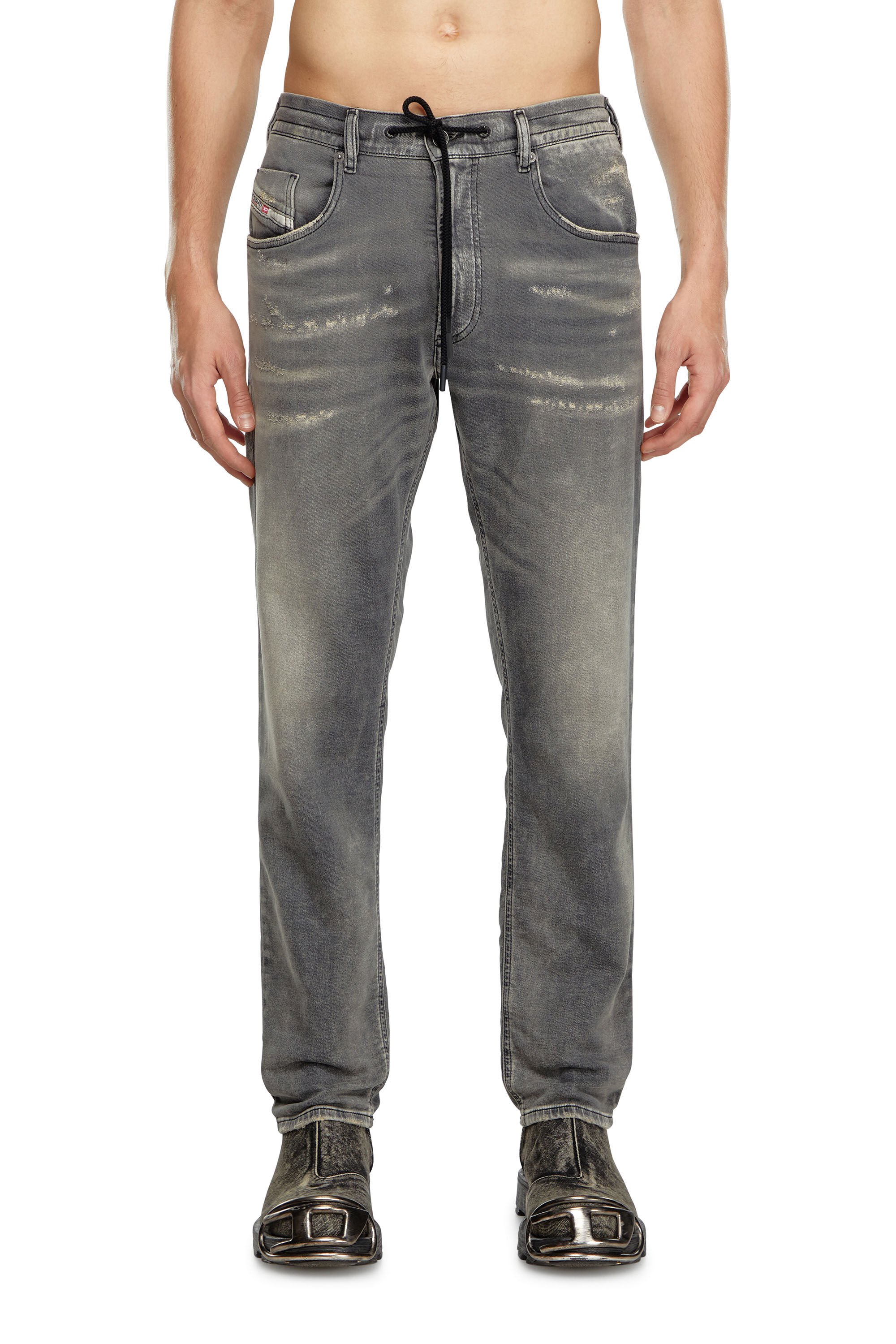 Diesel - Male's Regular 2030 D-Krooley Joggjeans® 068LQ, グレー - 3
