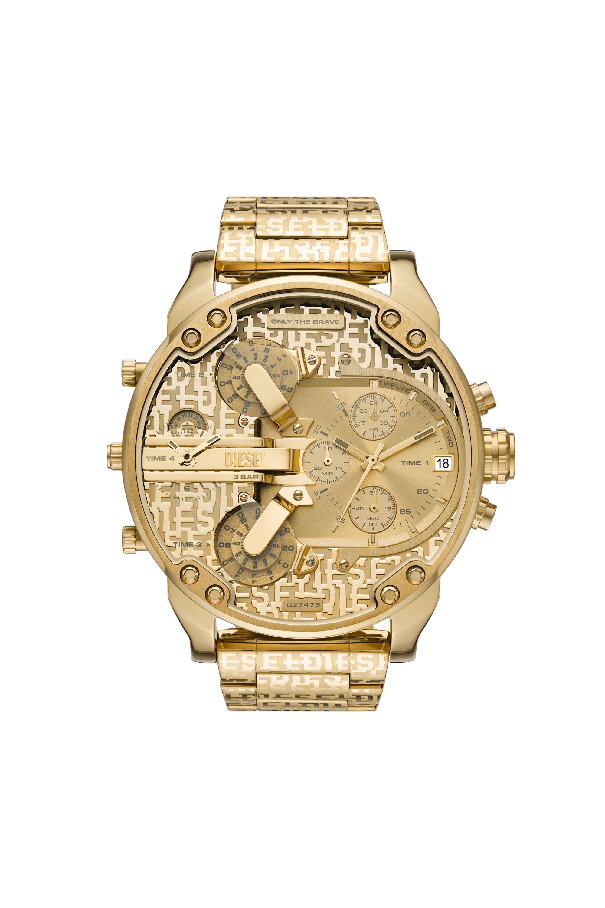 Diesel - DZ7479, Male's Mr. Daddy 2.0 Stainless Steel Watch in ゴールド - 1