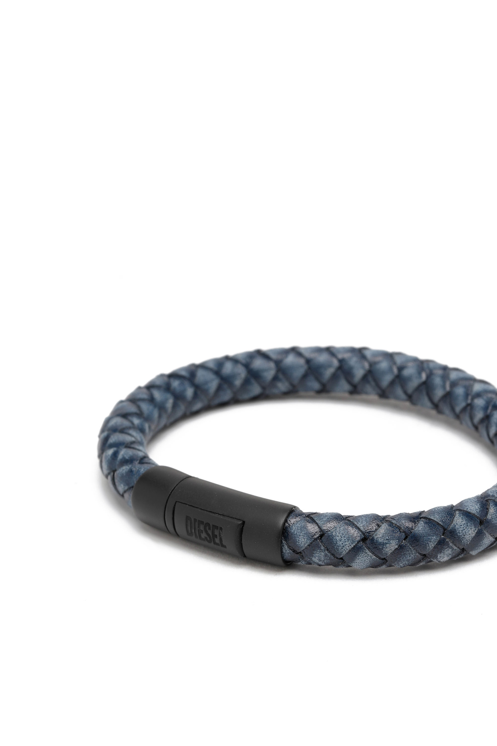Diesel - A-LEXANDER, Unisex's ユニセックス カウレザー ブレスレット in ブルー - 3