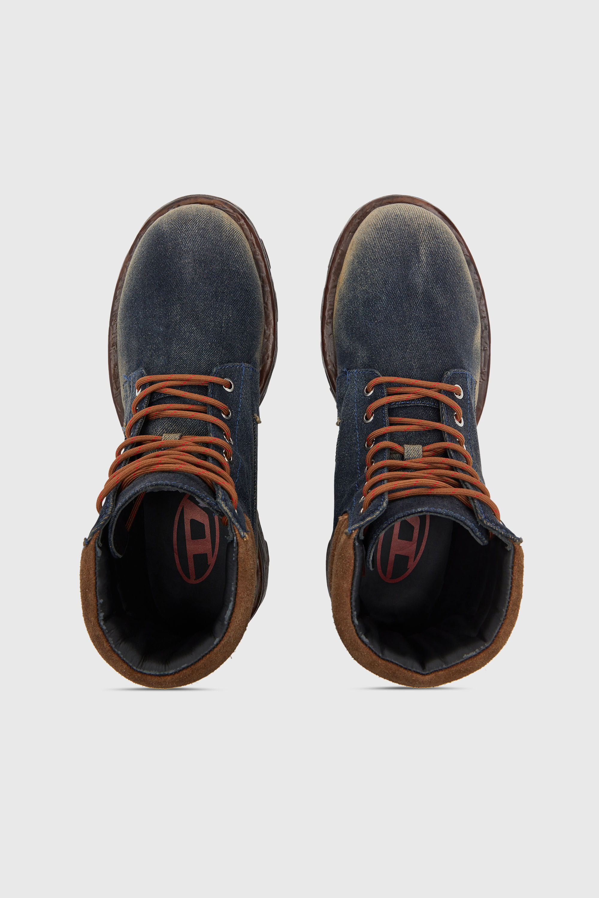 Diesel - D-HAMMER LACE UP W, Female's レースアップブーツ in ダークブルー - 5