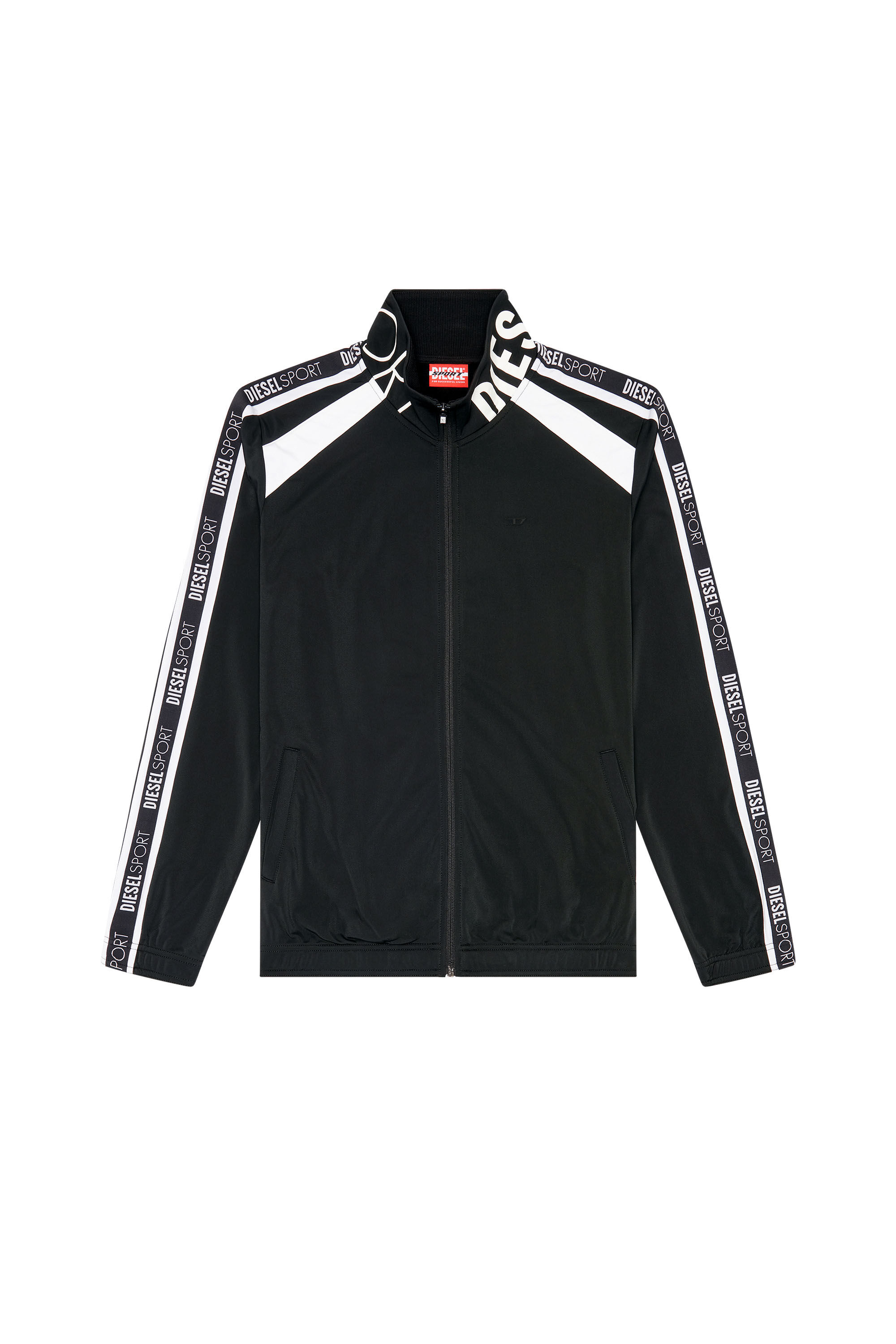 Diesel - AMST-ETHEL-HT13, Male's トラックジャケット DIESEL SPORT in ブラック - 2