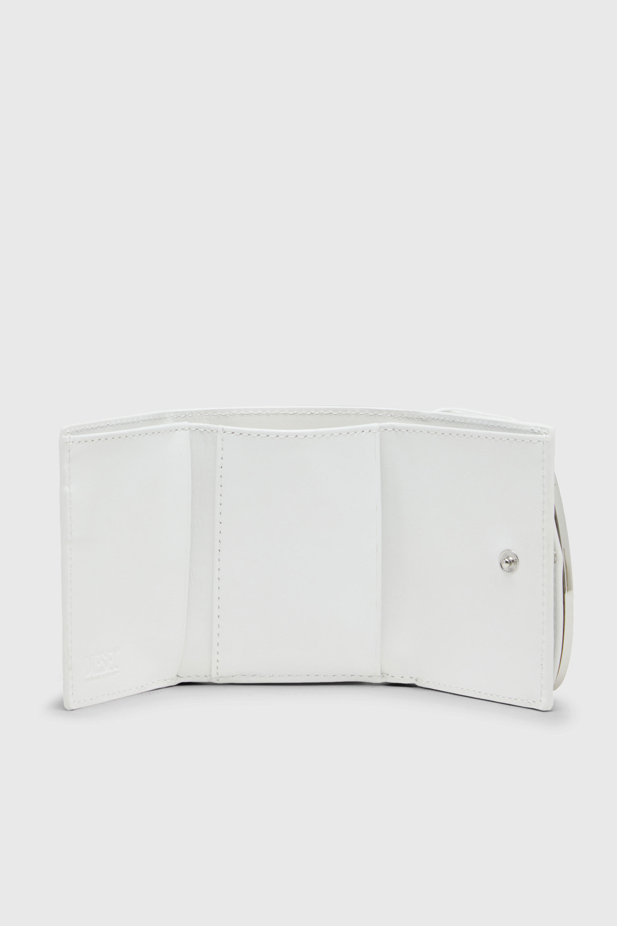 Diesel - 1DR TRI FOLD COIN XS II, Female's Tri-fold wallet in leather in ホワイト - 3