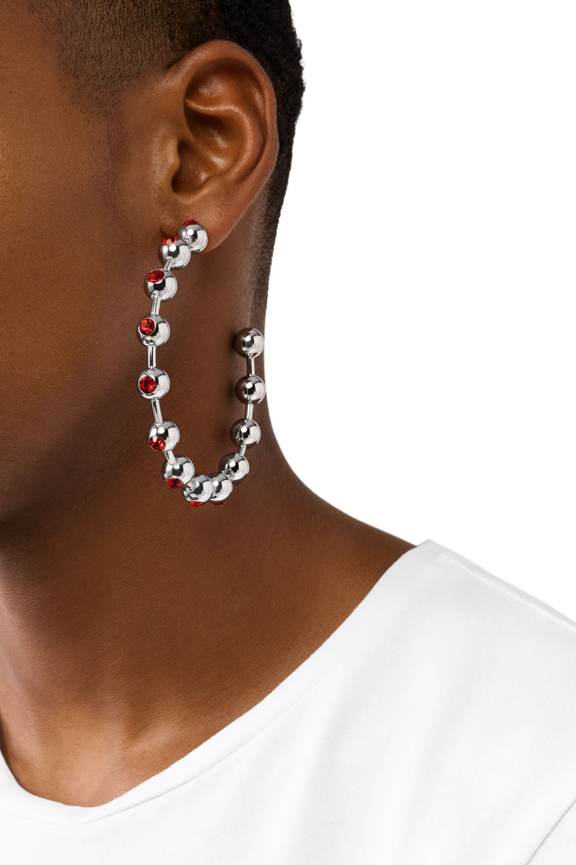 DX1560040 JEWEL ピアス（両耳用）｜シルバー｜ウィメンズ｜DIESEL
