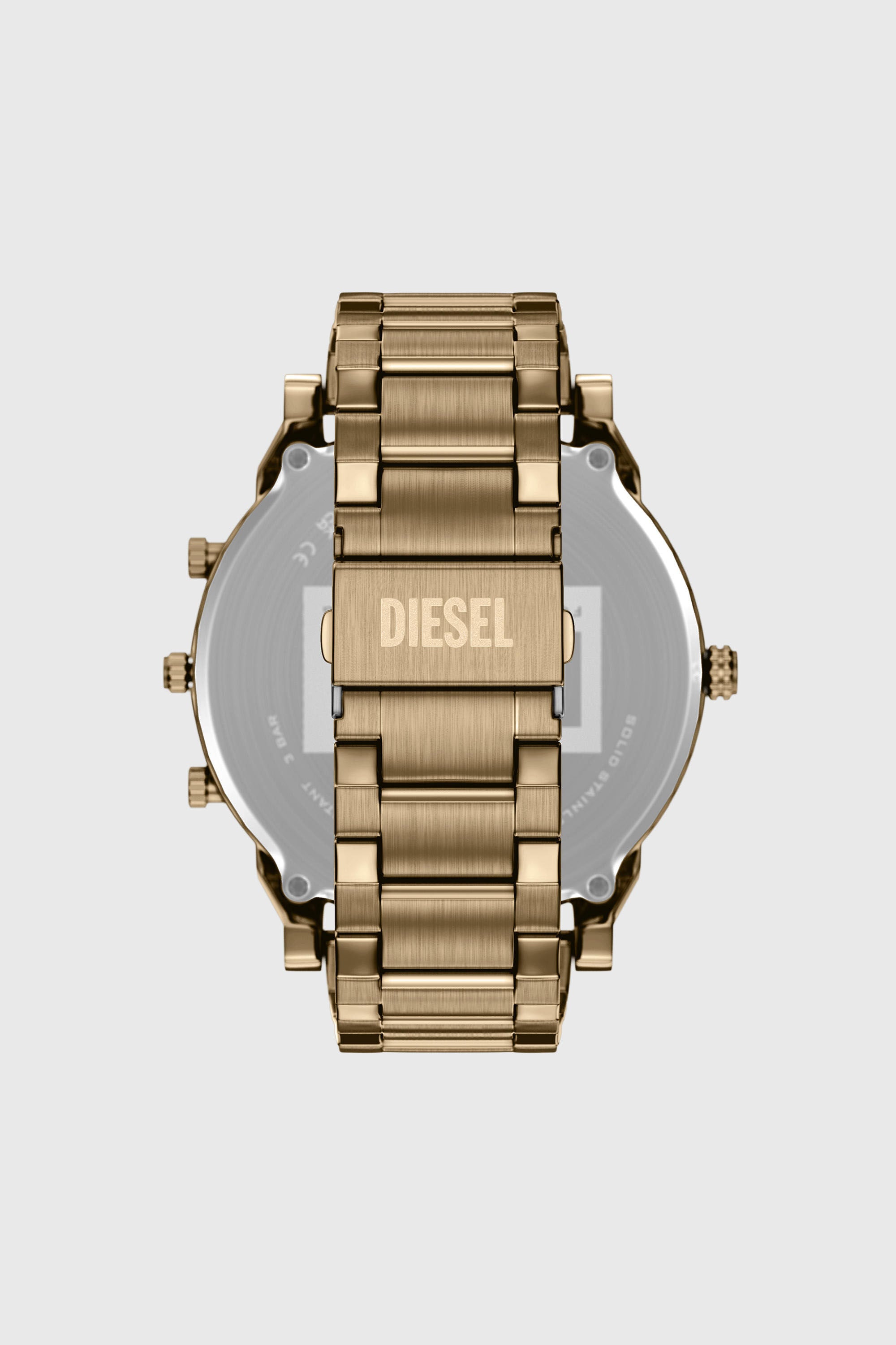 Diesel - DZ7497 WATCH, Male's Mr. Daddy Slim date antique gold-tone stainless steel watch in ゴールド - 3