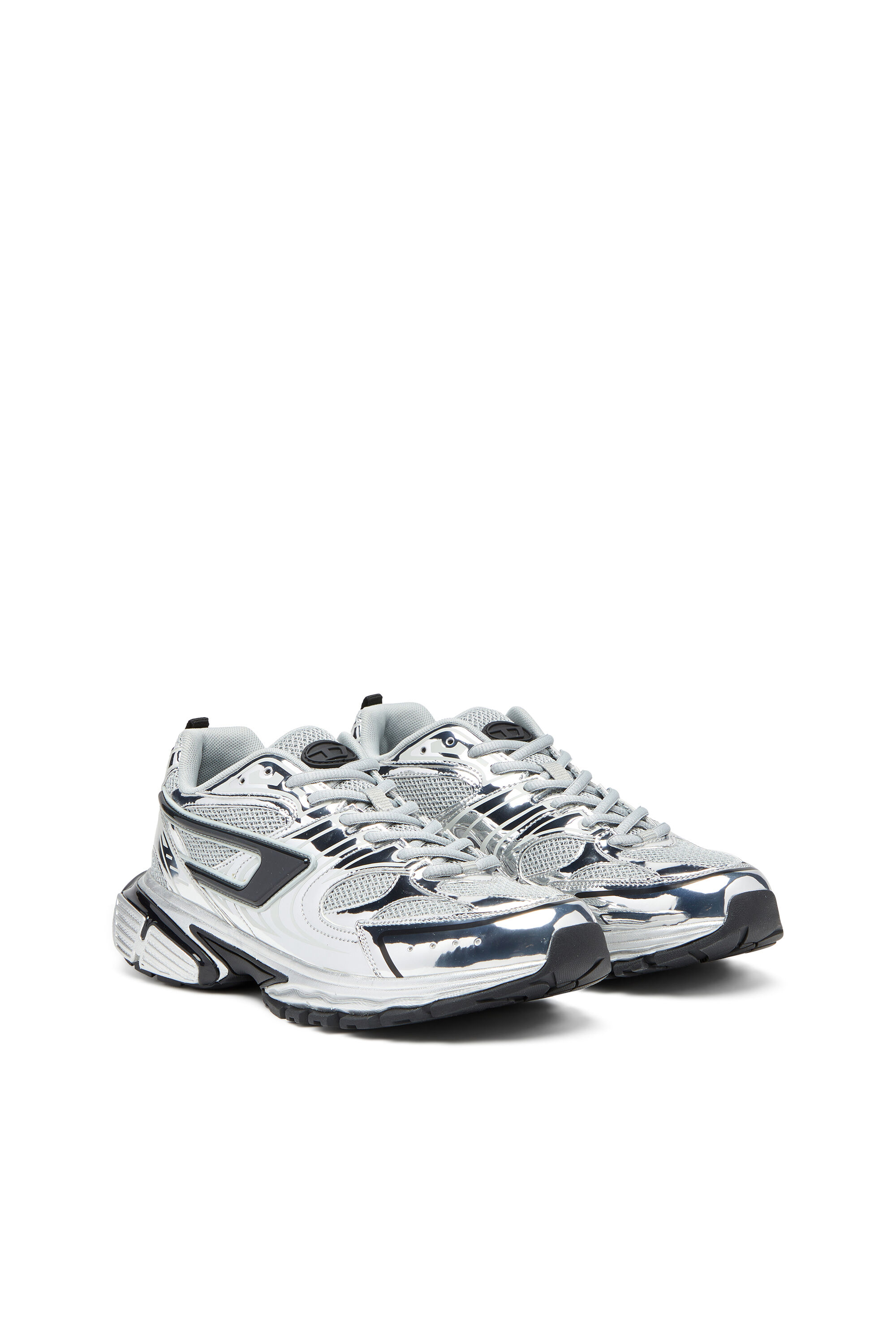 S-SERENDIPITY PRO-X1 S-Serendipity-Mesh sneakers with metallic  overlays｜マルチカラー｜メンズ｜DIESEL
