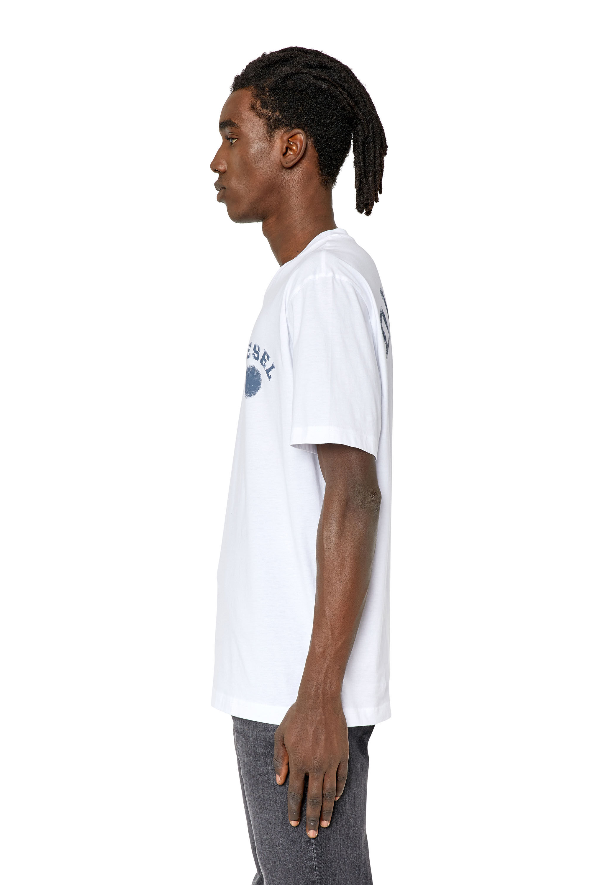 Diesel - T-JUST-K3, Male's Tシャツ レギュラーフィット in ホワイト - 6