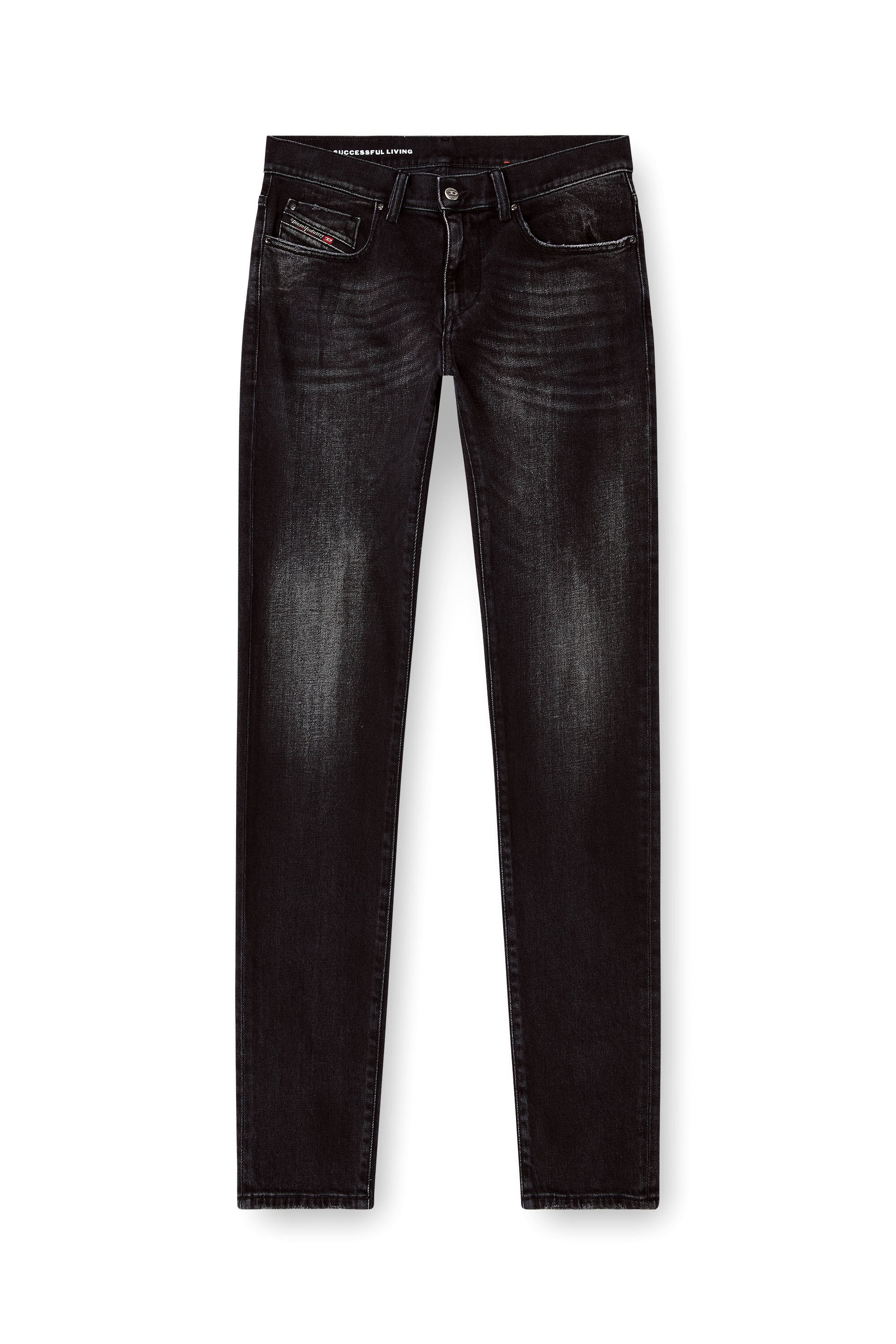 Diesel - Male's Slim Jeans 2019 D-Strukt 09N42, ブラック/ダークグレー - 2