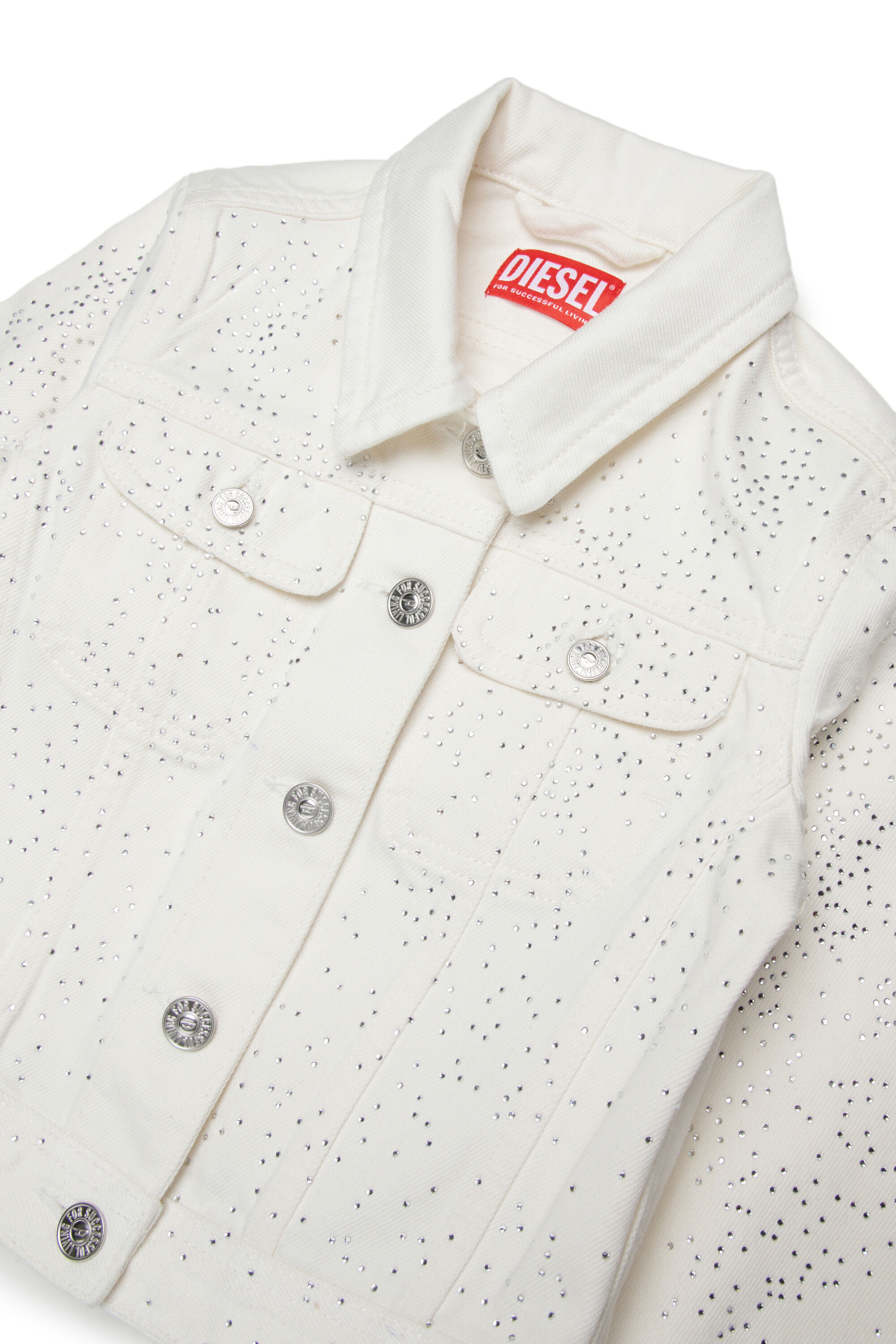 JSLIMMY-J デニムジャケット｜ホワイト｜ガールズ｜DIESEL