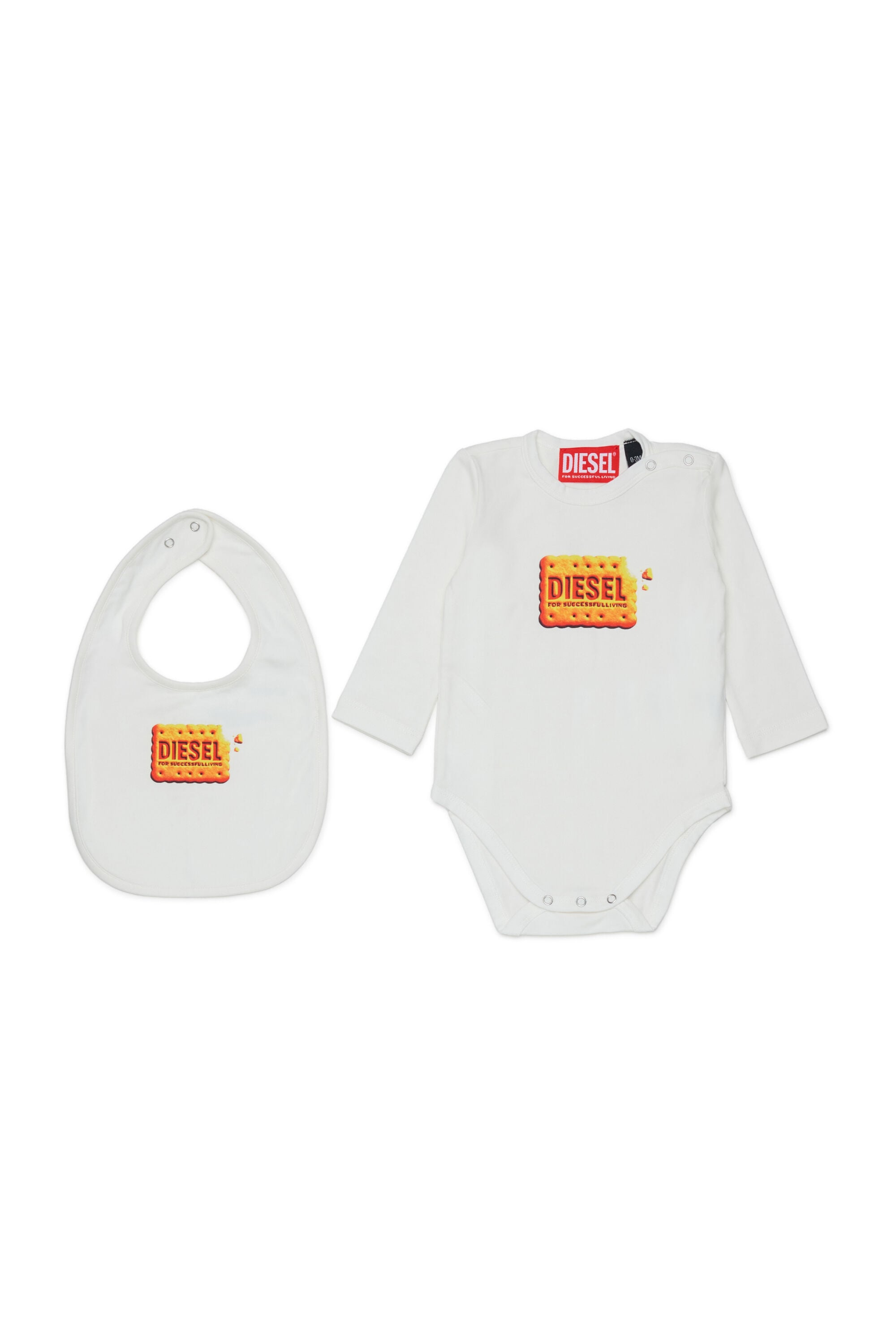 Diesel - UPPYBOX-NB, Unisex's ベビー2点セット in ホワイト - 1