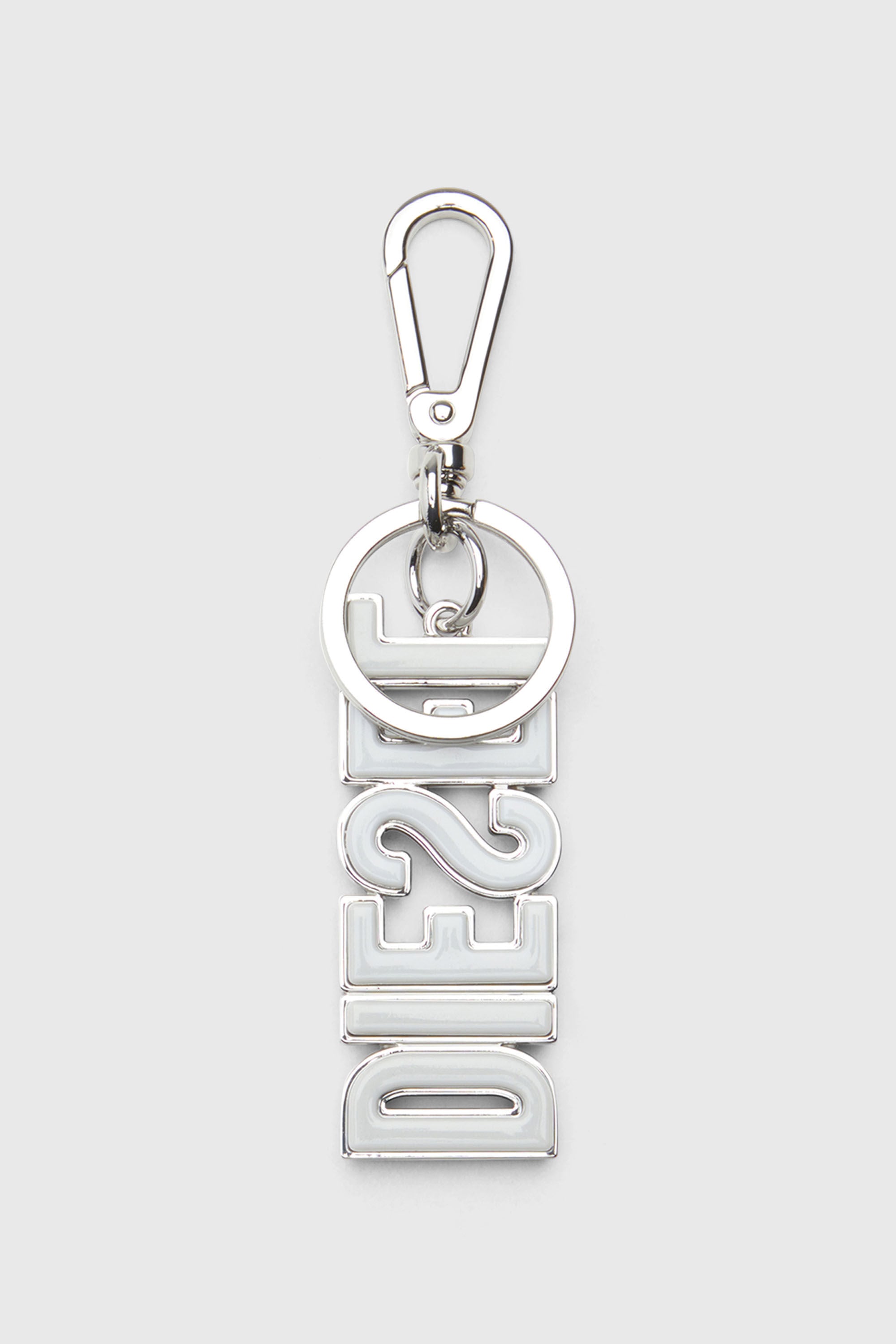 Diesel - DSL 3D KEY RING, Male's キーチャーム in ブラック/シルバー - 2
