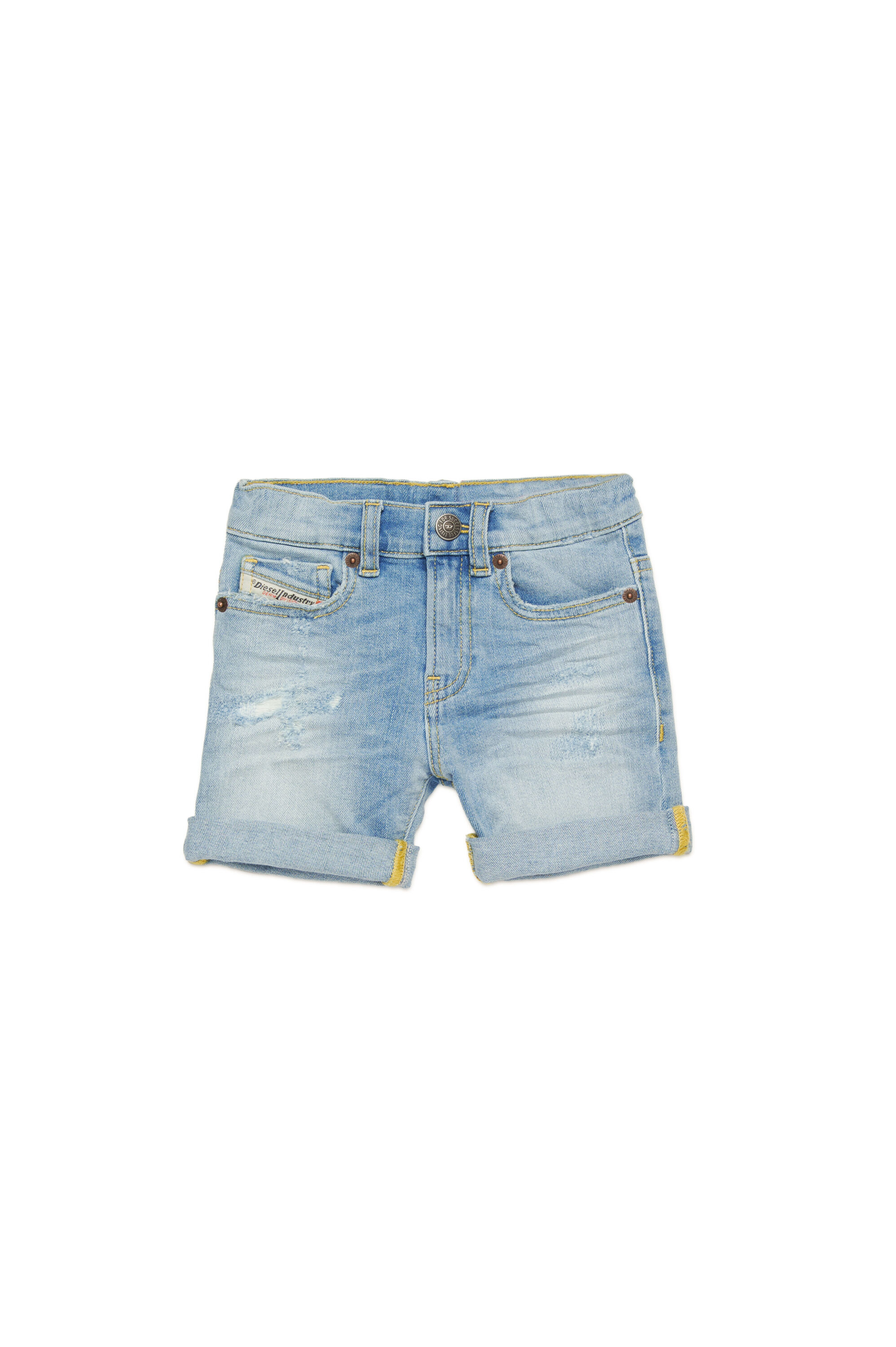 Diesel - PGALLYB, Unisex's Shorts in distressed denim in ライトブルー - 1