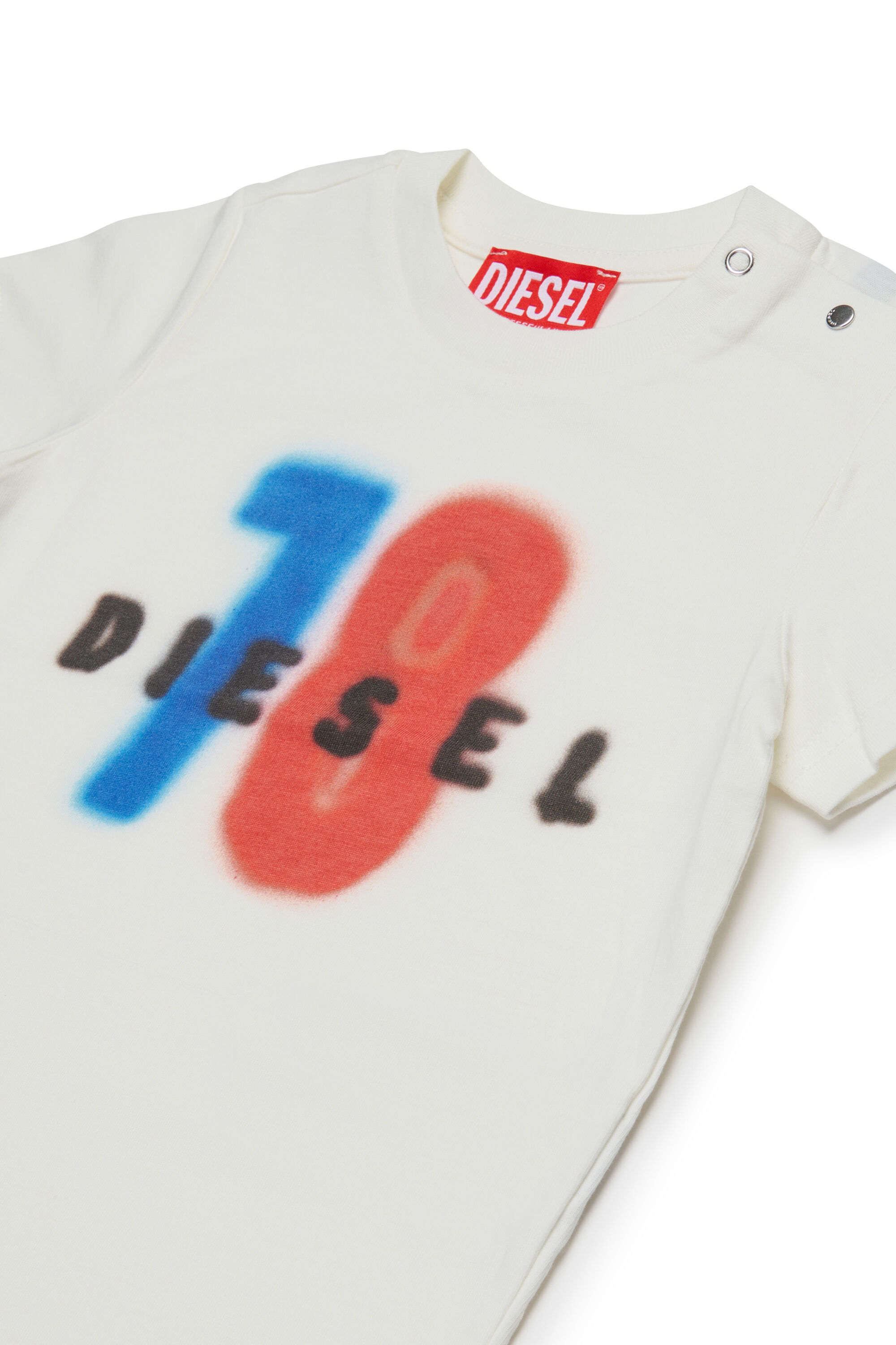 Diesel - TESSIB, Male's Cotton T-shirt with print in ホワイト - 3