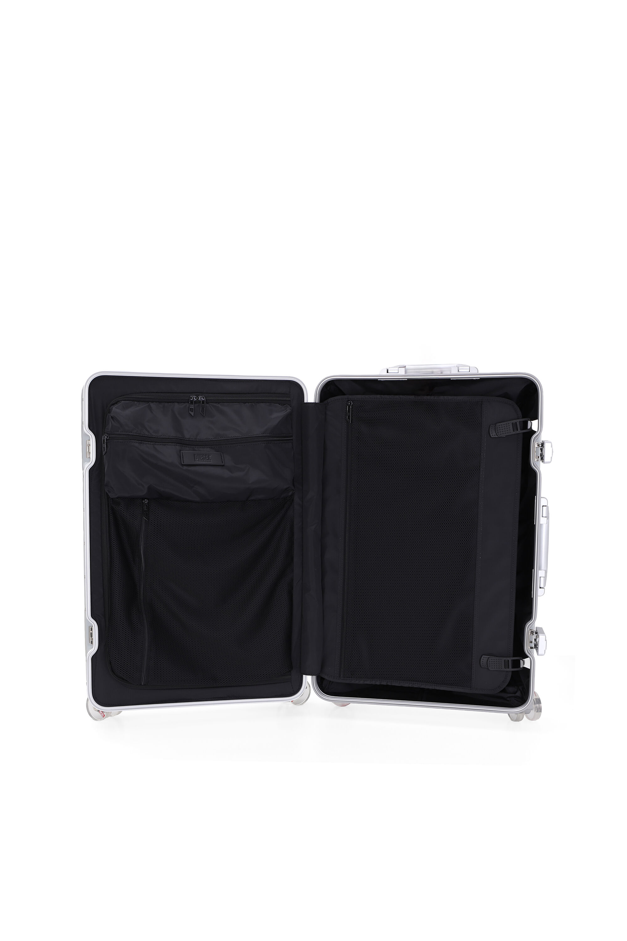 Diesel - DIESEL ALUMINUM TROLLEY- DSL002, Unisex's Aluminum suitcase size M in シルバー - 4