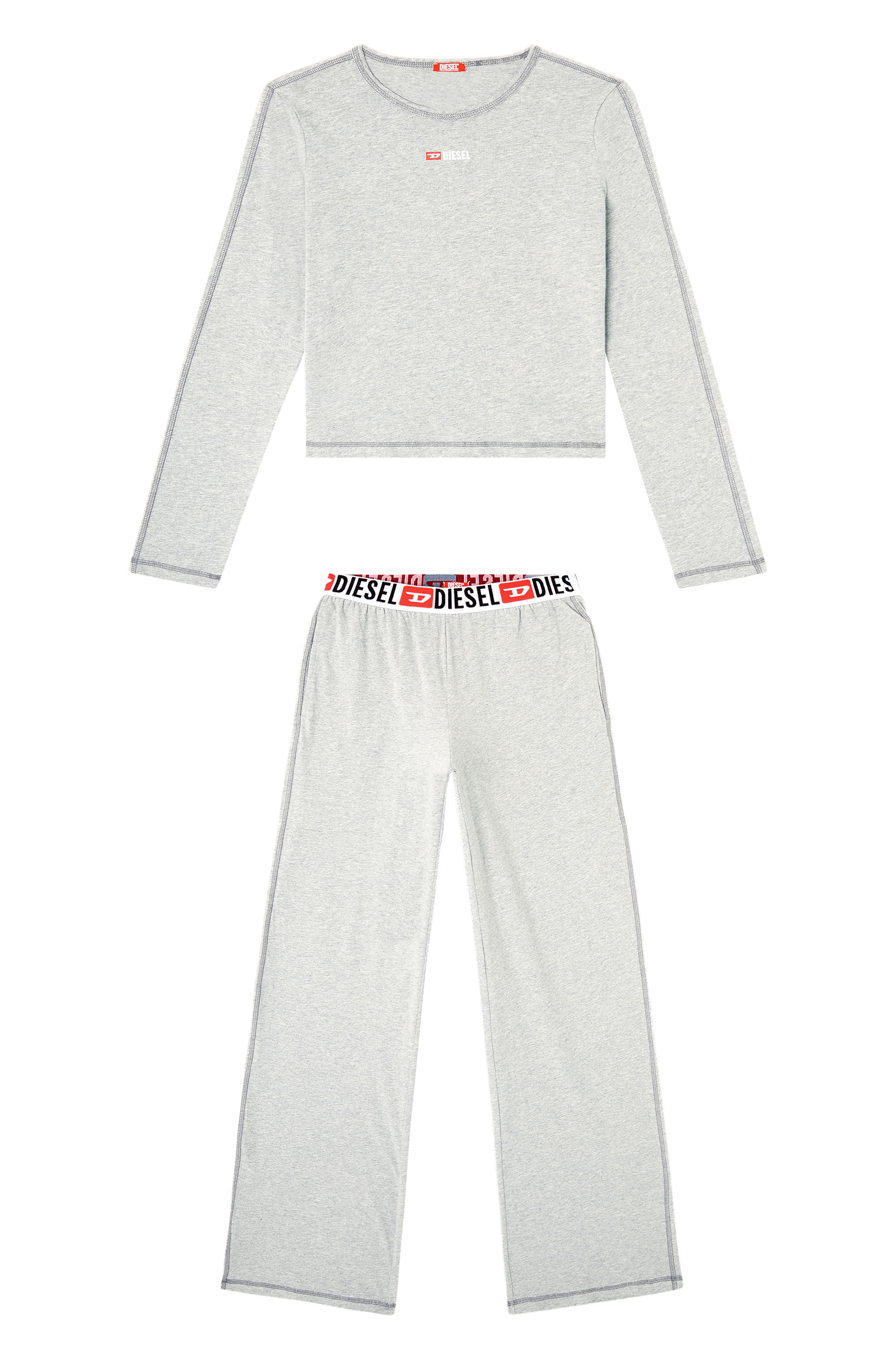 Diesel - SET-GILDA-D-CORE, Female's パジャマ in ライトグレー - 2