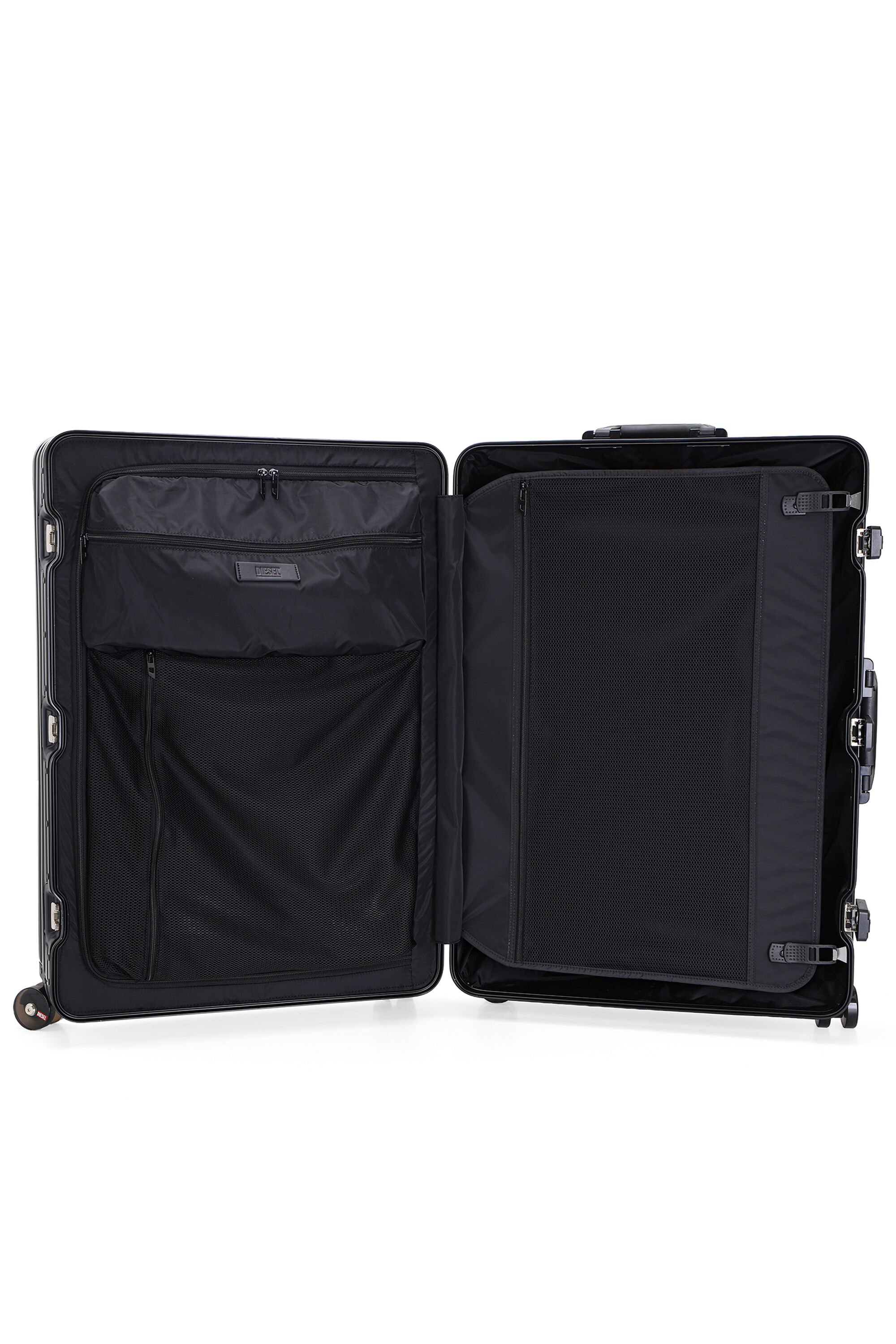 Diesel - DIESEL ALUMINUM TROLLEY- DSL002, Unisex's Aluminum suitcase size L in ブラック - 4
