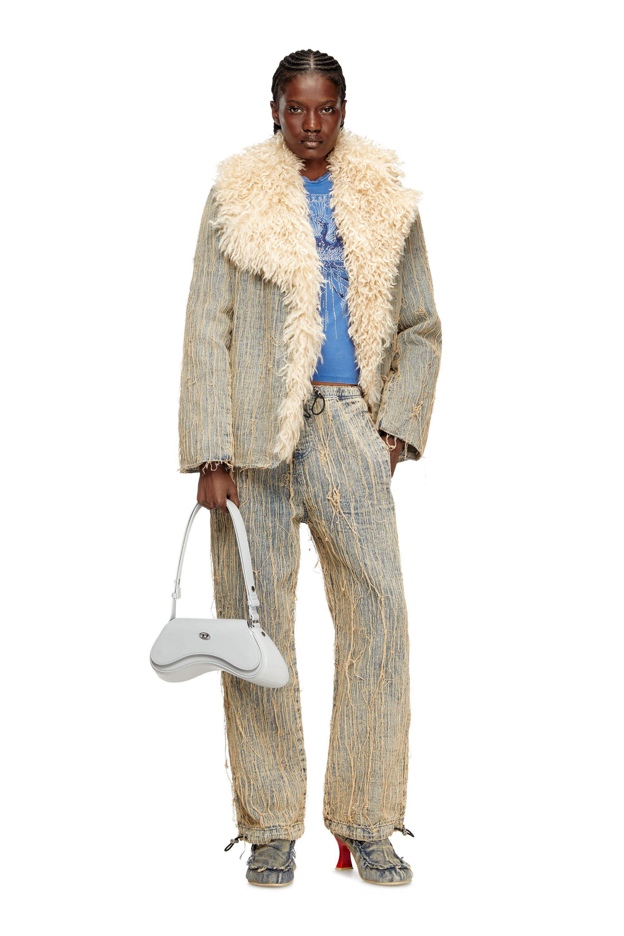 PLAY CROSSBODY クロスボディバッグ｜グレー｜ウィメンズ｜DIESEL