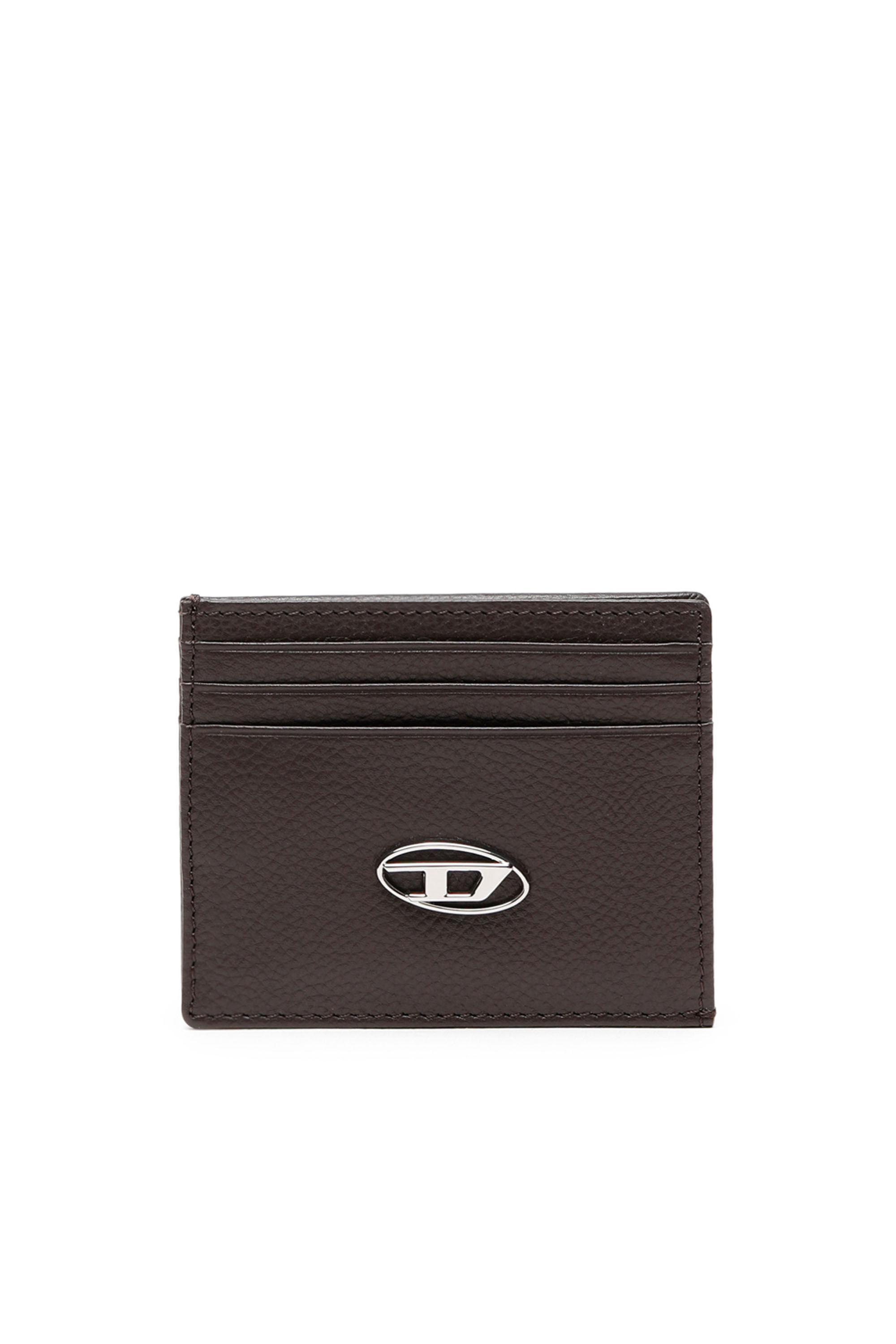 Diesel - CARD CASE, Male's カウレザーカードケース in Brown - 1