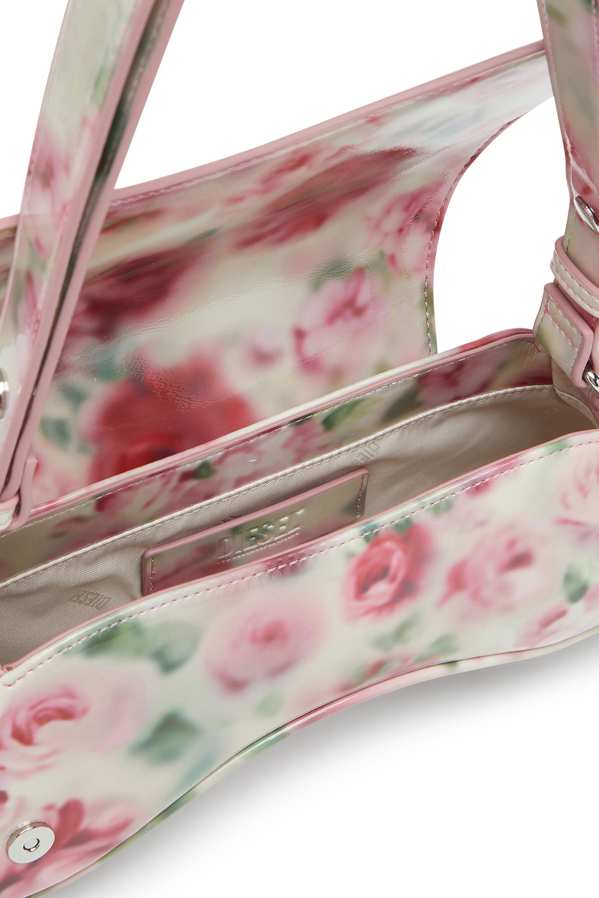 Diesel - PLAY CROSSBODY, Female's クロスボディバッグ in ホワイト/ピンク - 4