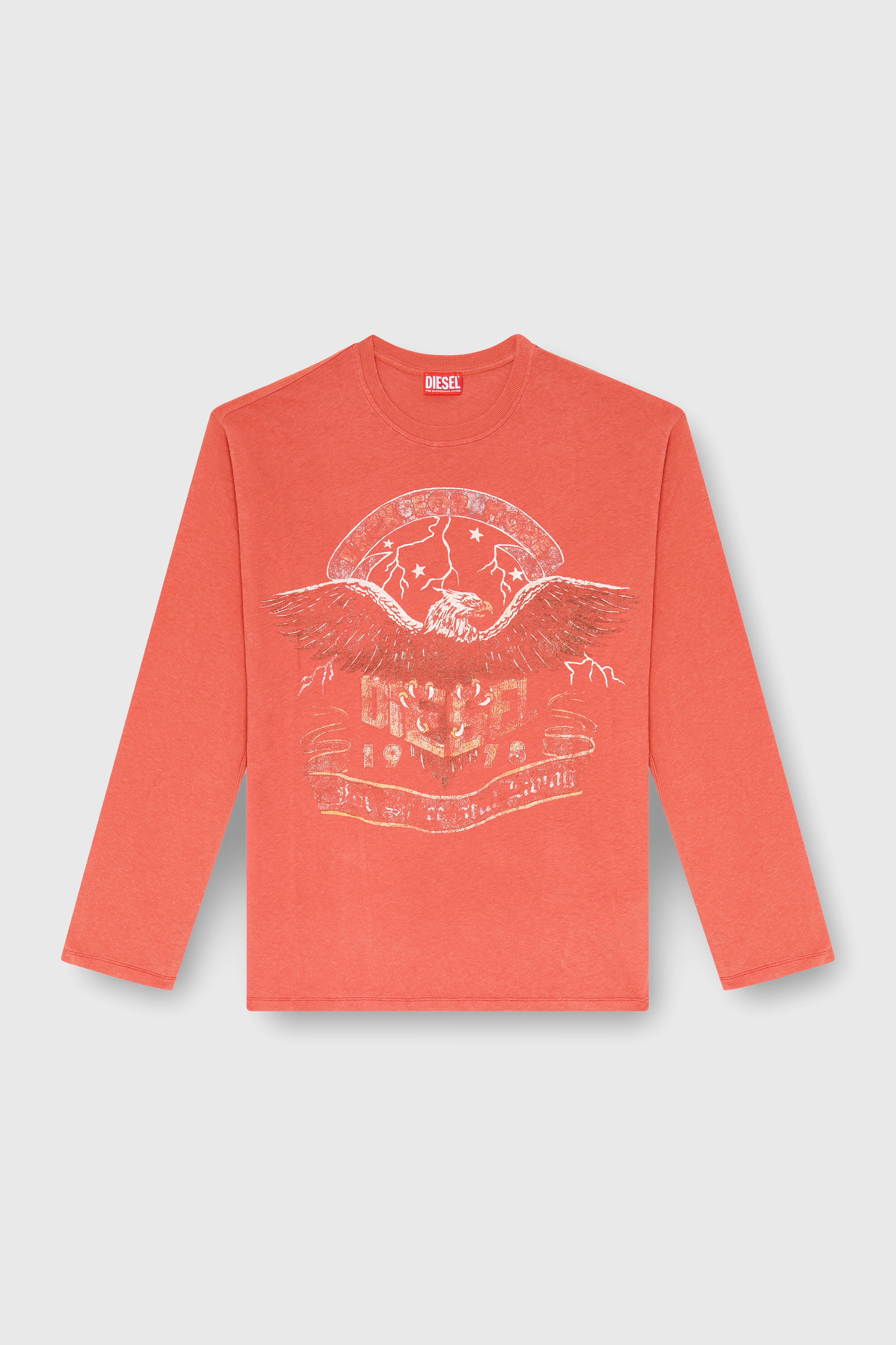T-GERI-LS Long-sleeve T-shirt with concert graphics｜レッド