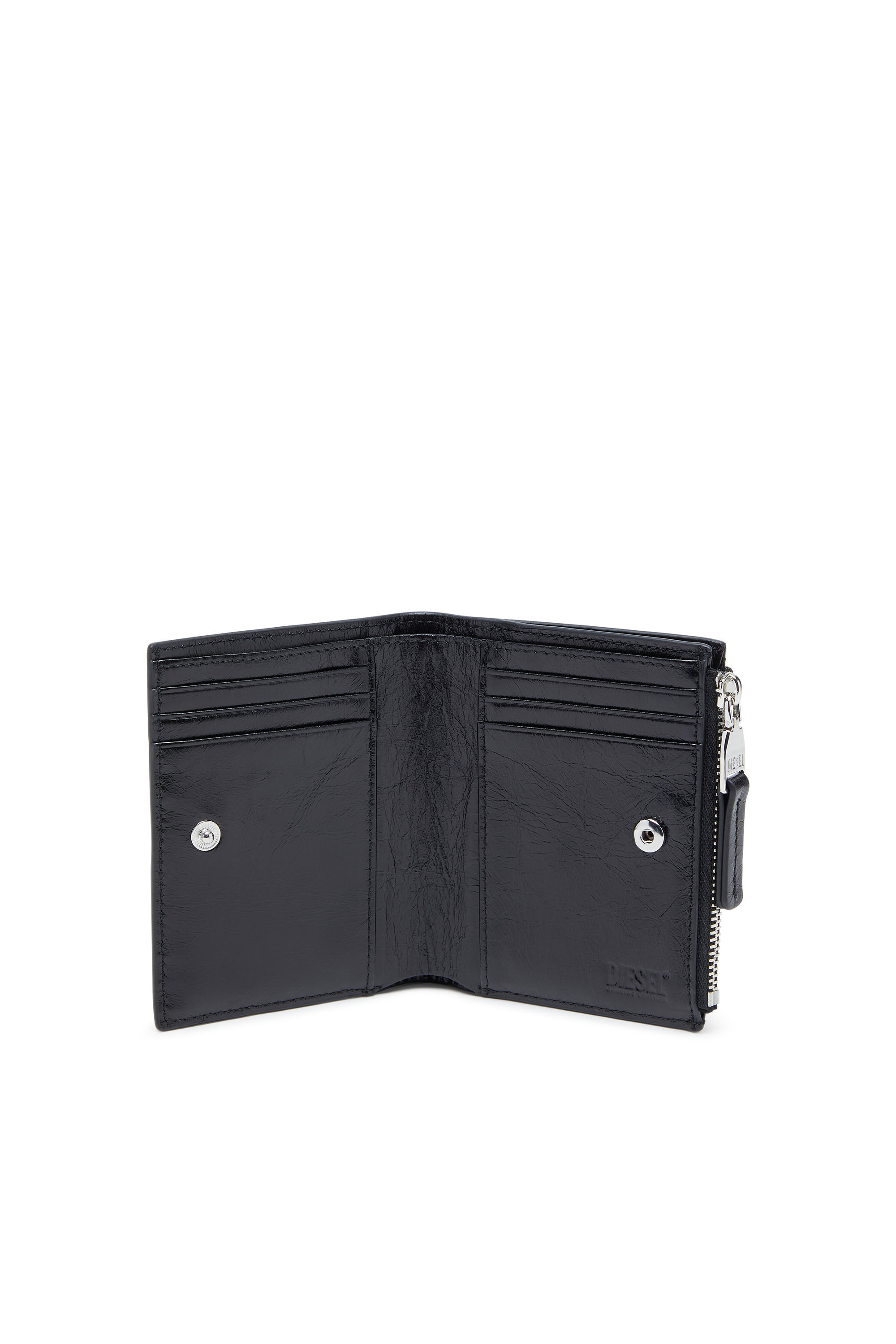 BI-FOLD ZIP II 二つ折りウォレット｜ブラック｜ウィメンズ｜DIESEL