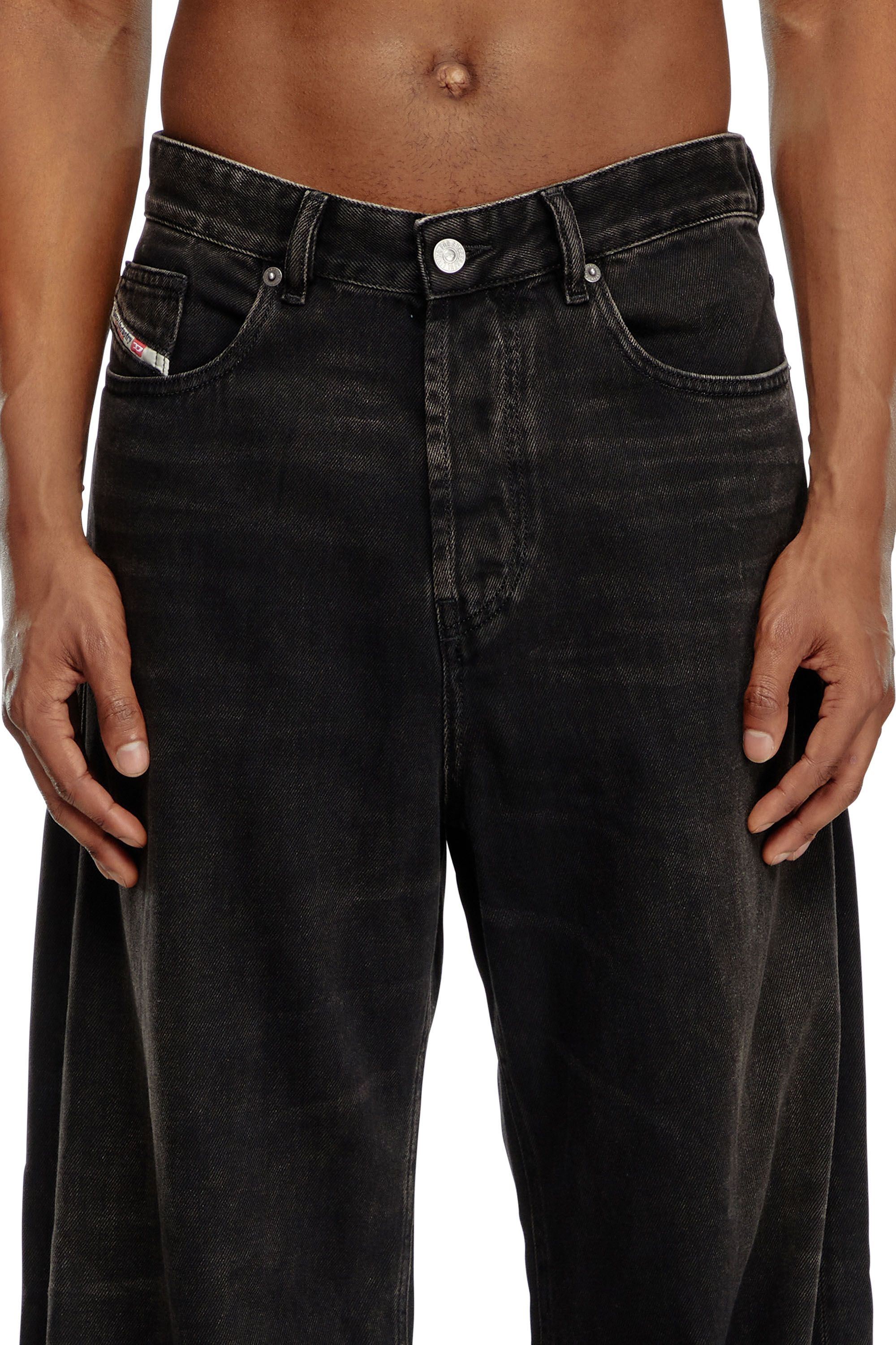 Relaxed Jeans - D-Rise | ブラック/ ダークグレー | メンズ | DIESEL
