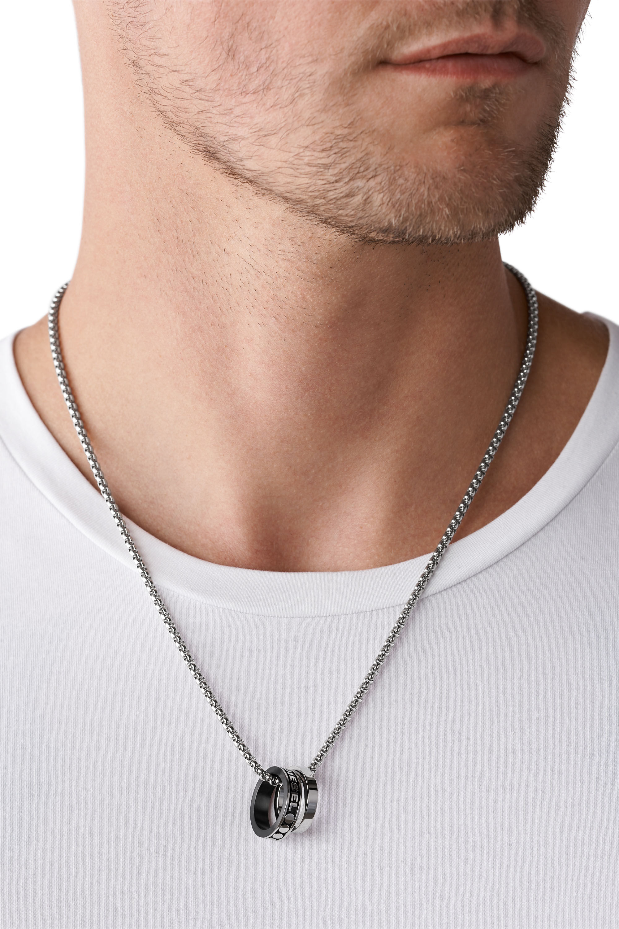 Diesel - DX1168, Male's ジュエリー ネックレス in シルバー - 3