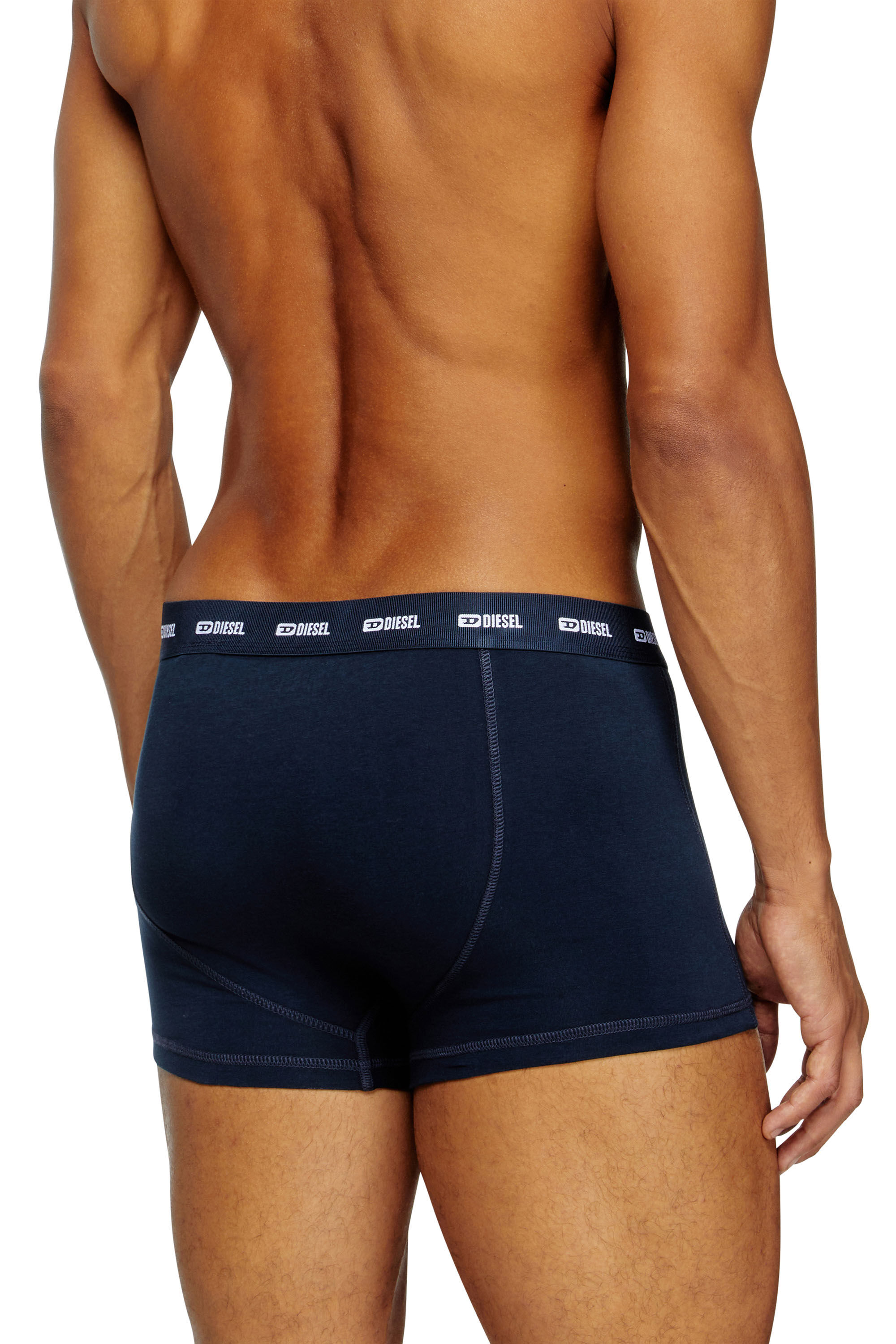 Diesel - DAMIEN-UTLT-3PACK, Male's 3-pack boxer briefs with floral motif in ブルー/ブラック - 4