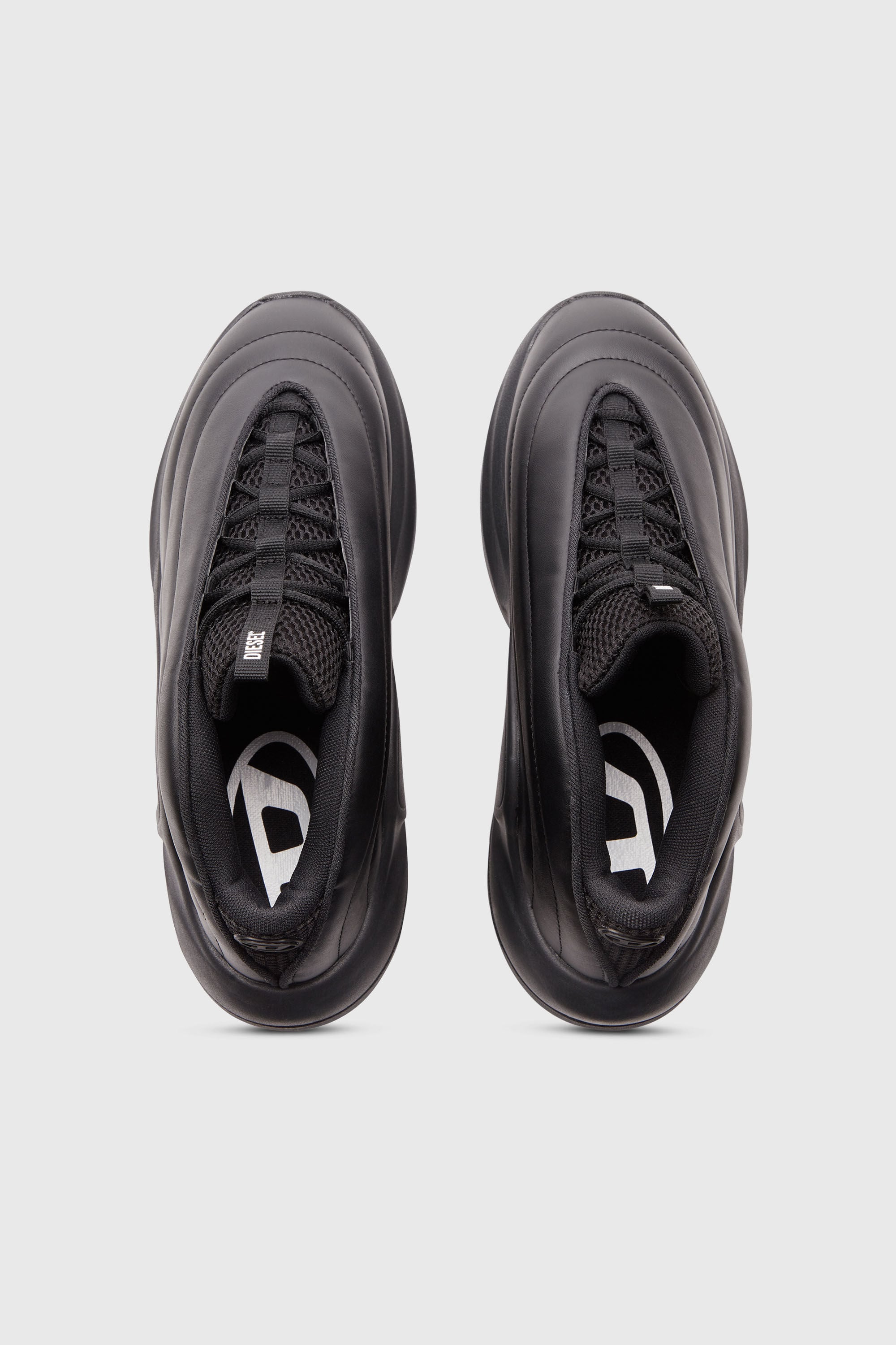 Diesel - S-D-RUNNER X, Unisex's S-D-Runner X-Slip-on sneakers with matte Oval D instep in ブラック - 5