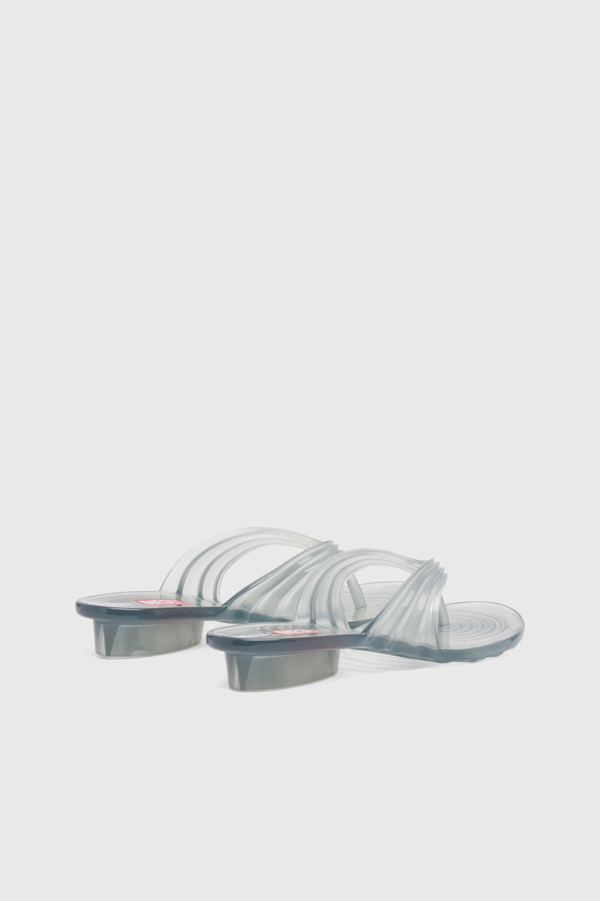 Diesel - MELISSA QUANTUM THONG, Female's Sculptural flip-flops in Melflex&reg; in ライトグレー - 4
