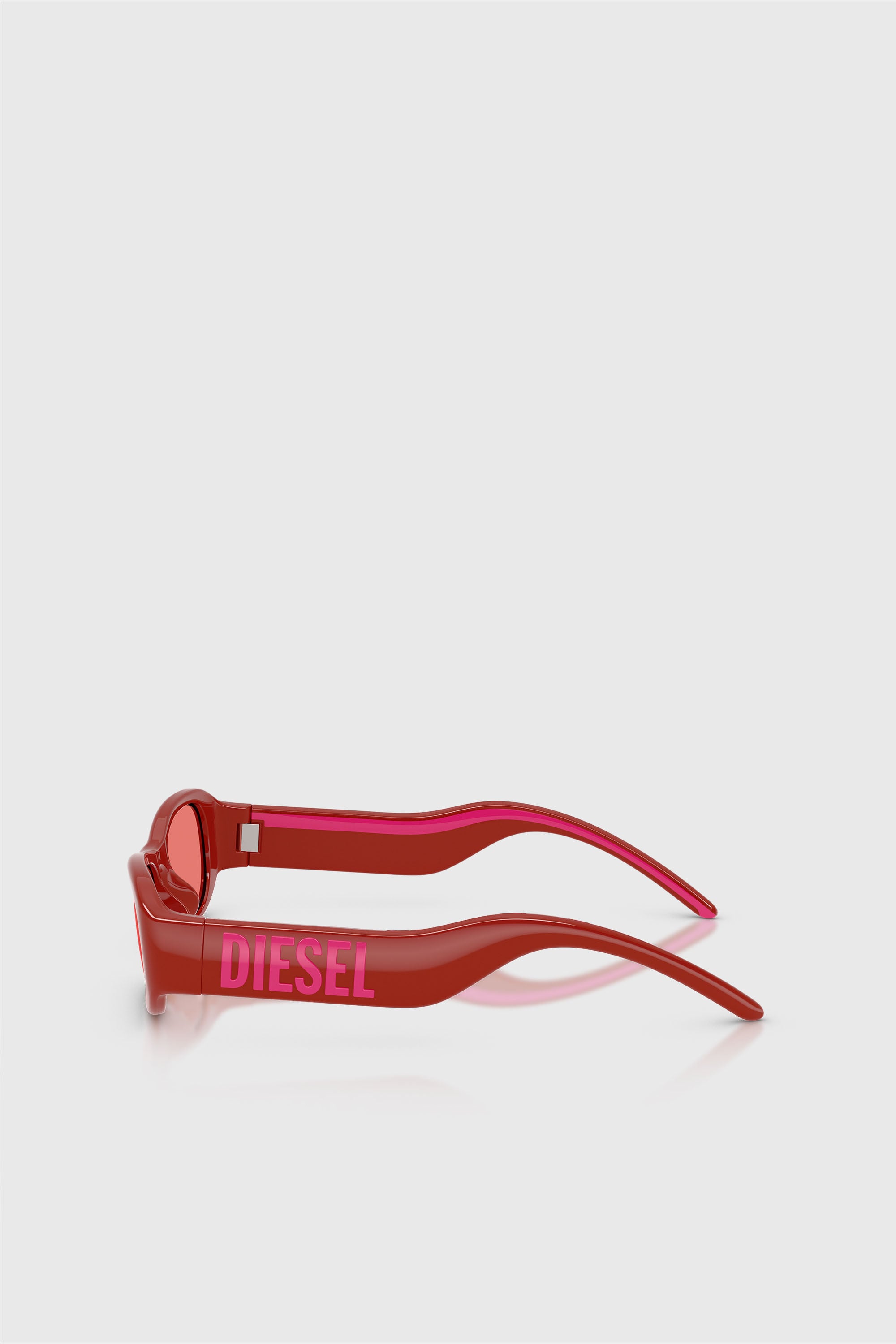 Diesel - 0DL3020U, Unisex's Pillow Sunglasses in レッド - 3