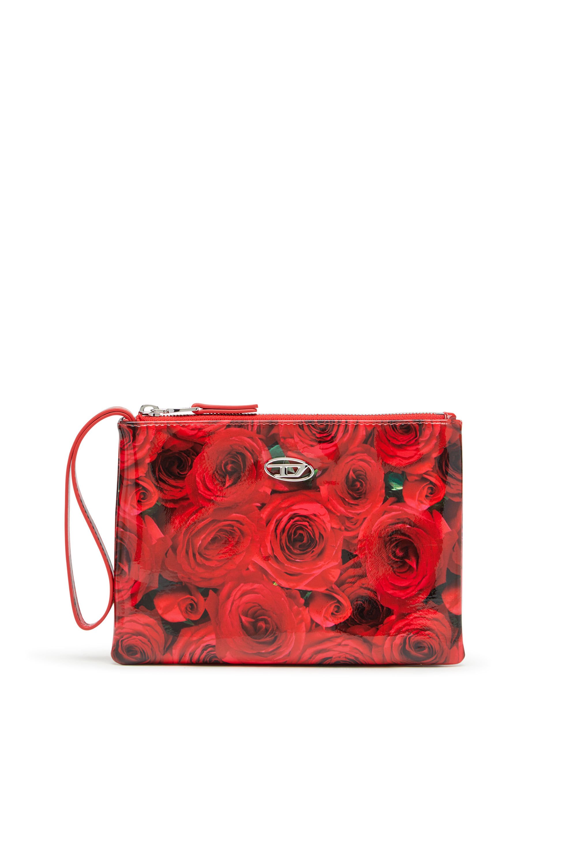 DIESEL☆ Small wallet in printed glossy PU ピンク×ホワイト DIESEL☆ Small wallet in printed glossy PU ピンク×ホワイト