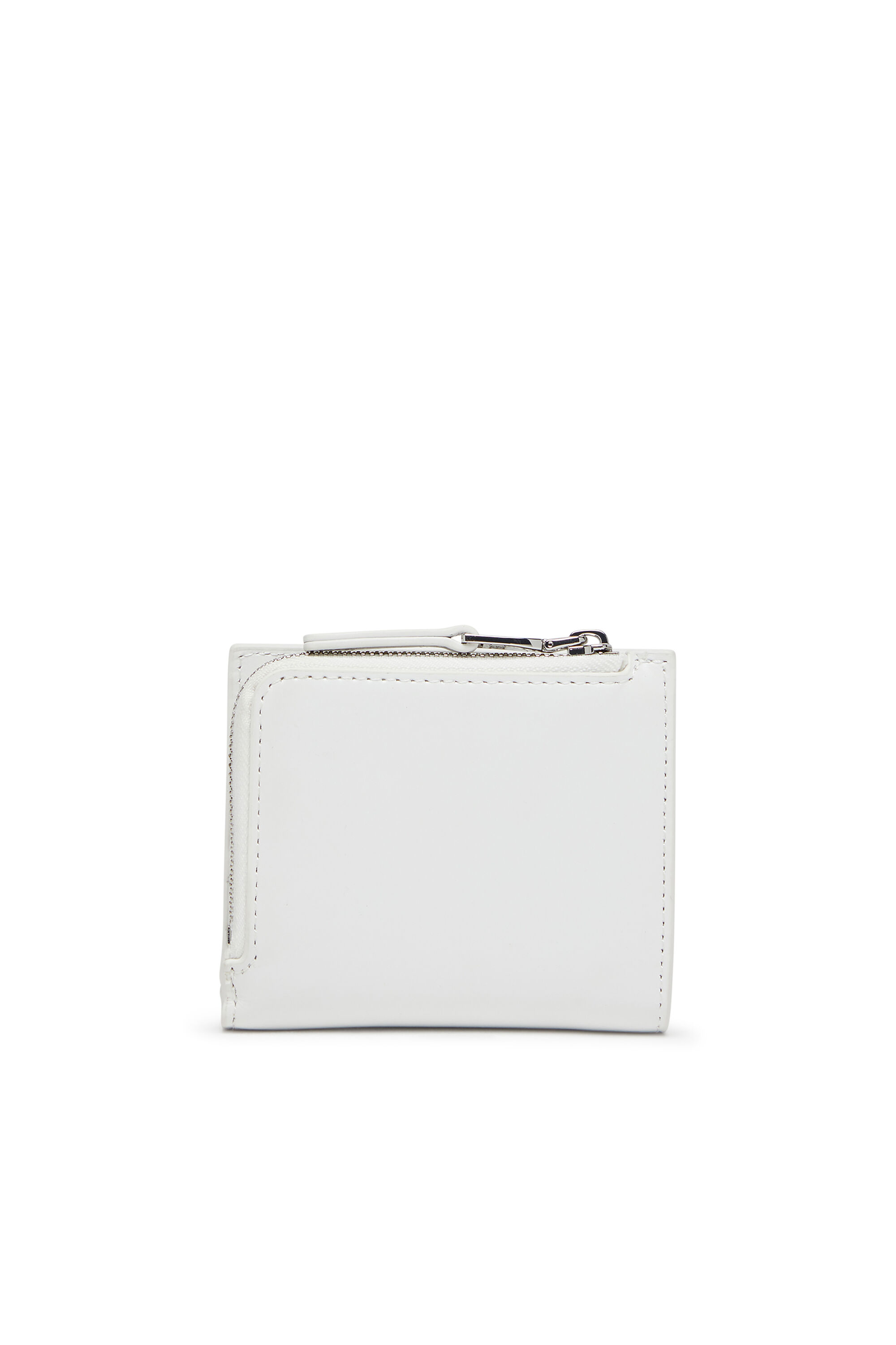 Diesel - 1DR BI FOLD ZIP L, Female's Bi-fold wallet in leather in ホワイト - 2