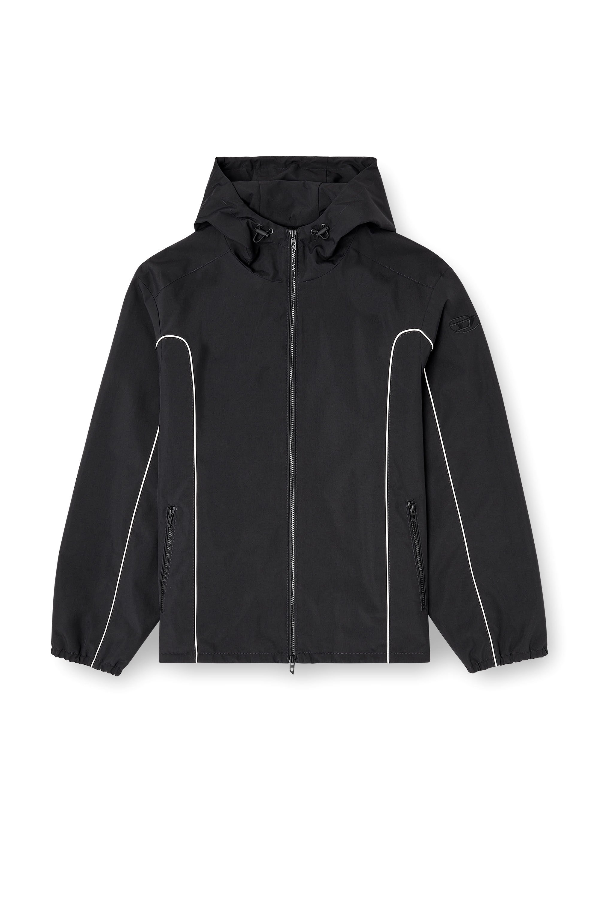 J-HIVES-WRD フード付きジャケット｜ブラック｜メンズ｜DIESEL