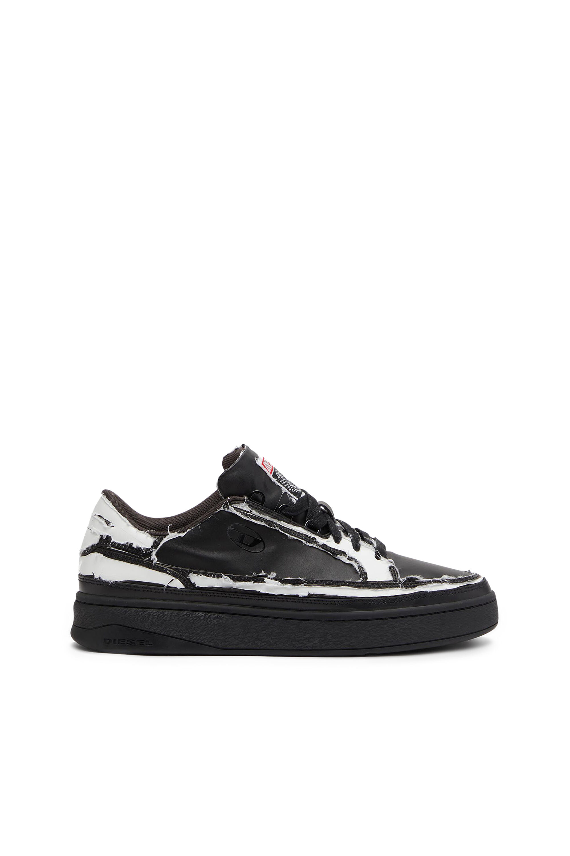 Diesel - S-SINNA LOW TK, Male's カウレザー ローカットスニーカー - S-Sinna Low Tk in ブラック - 2