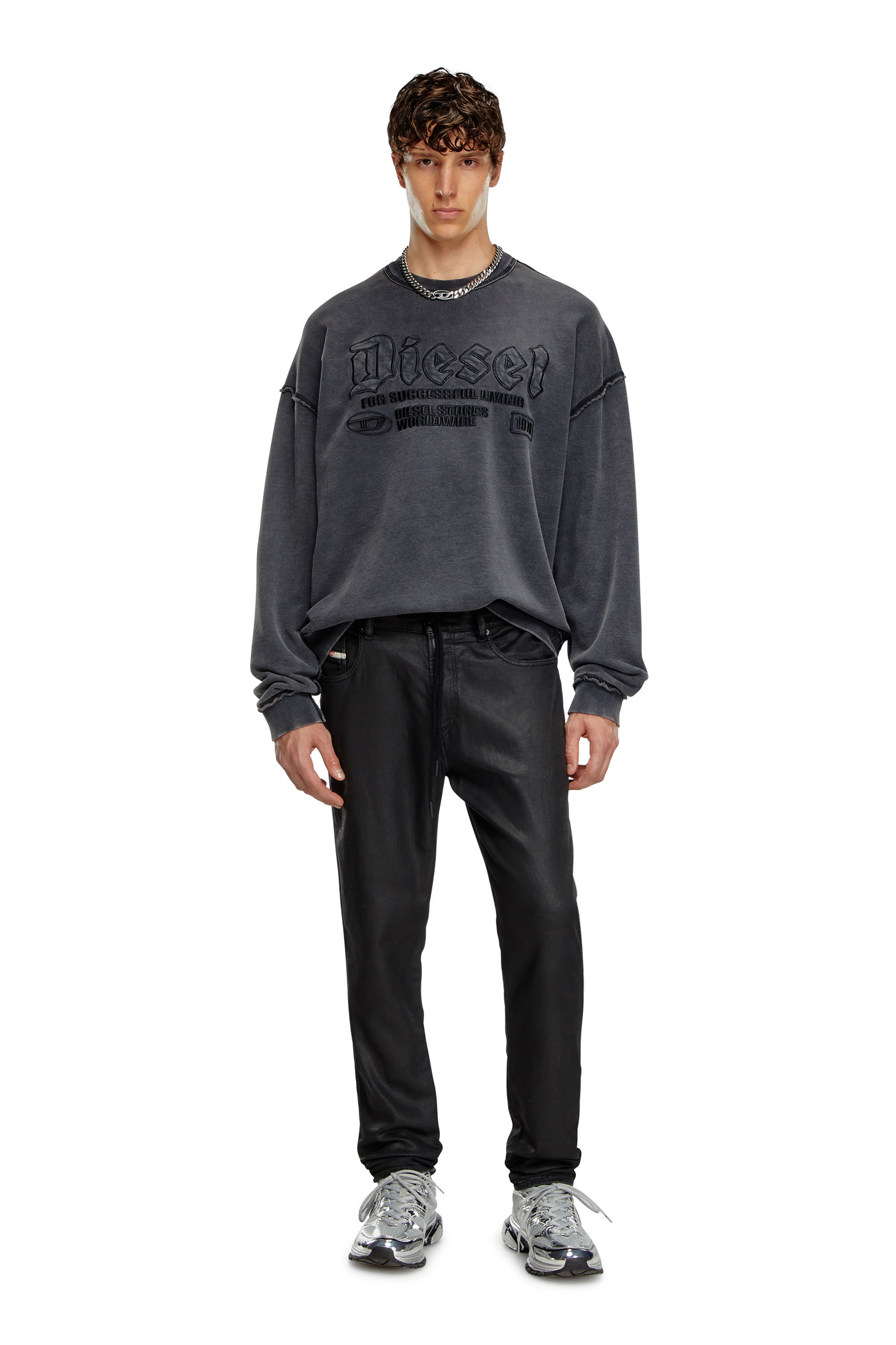 スリム 2060 D-Strukt Joggjeans® | ブラック/ ダークグレー | メンズ 