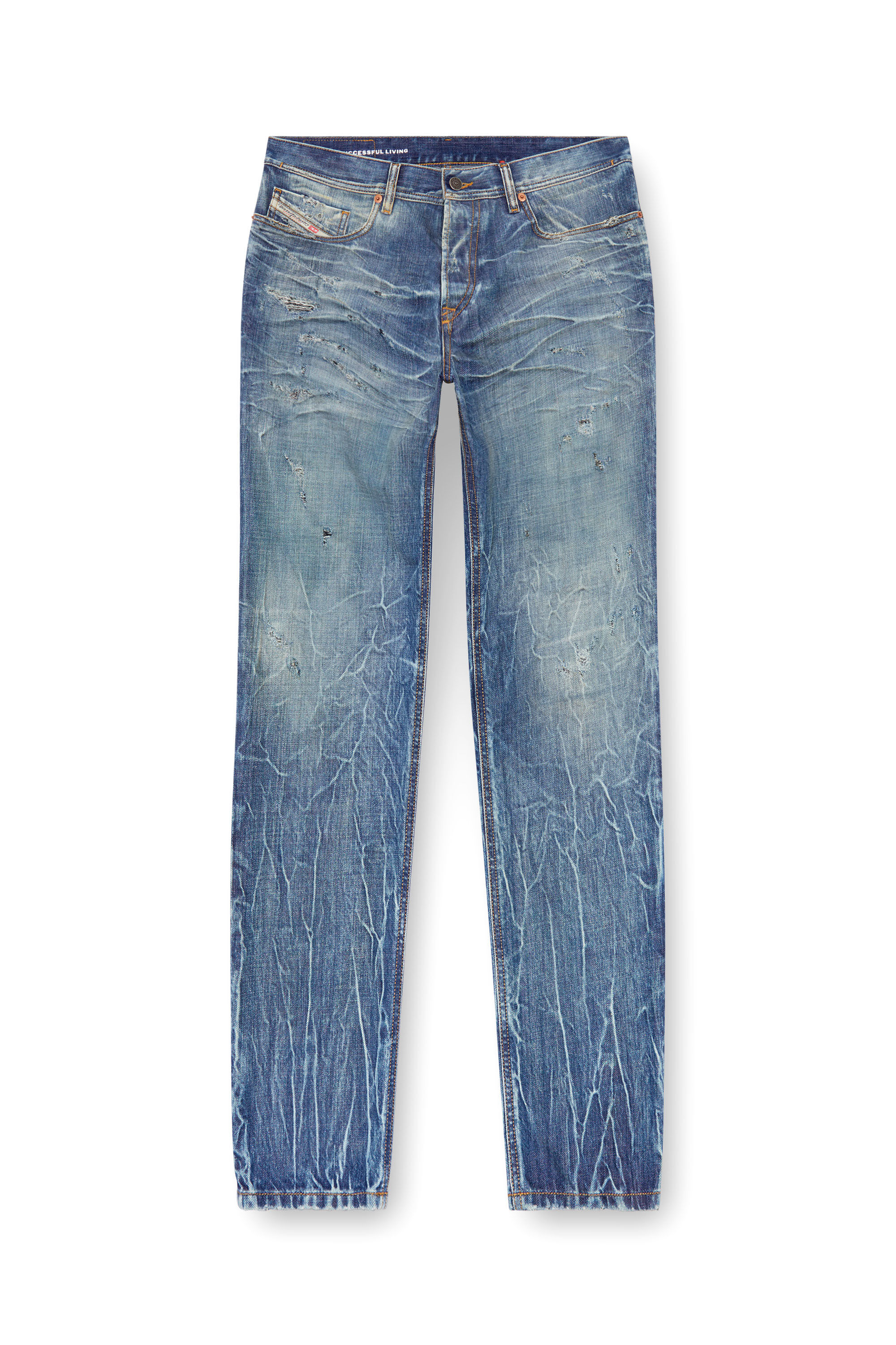 Diesel - Male's Regular Jeans 2023 D-Finitive 09K37, ミディアムブルー - 2
