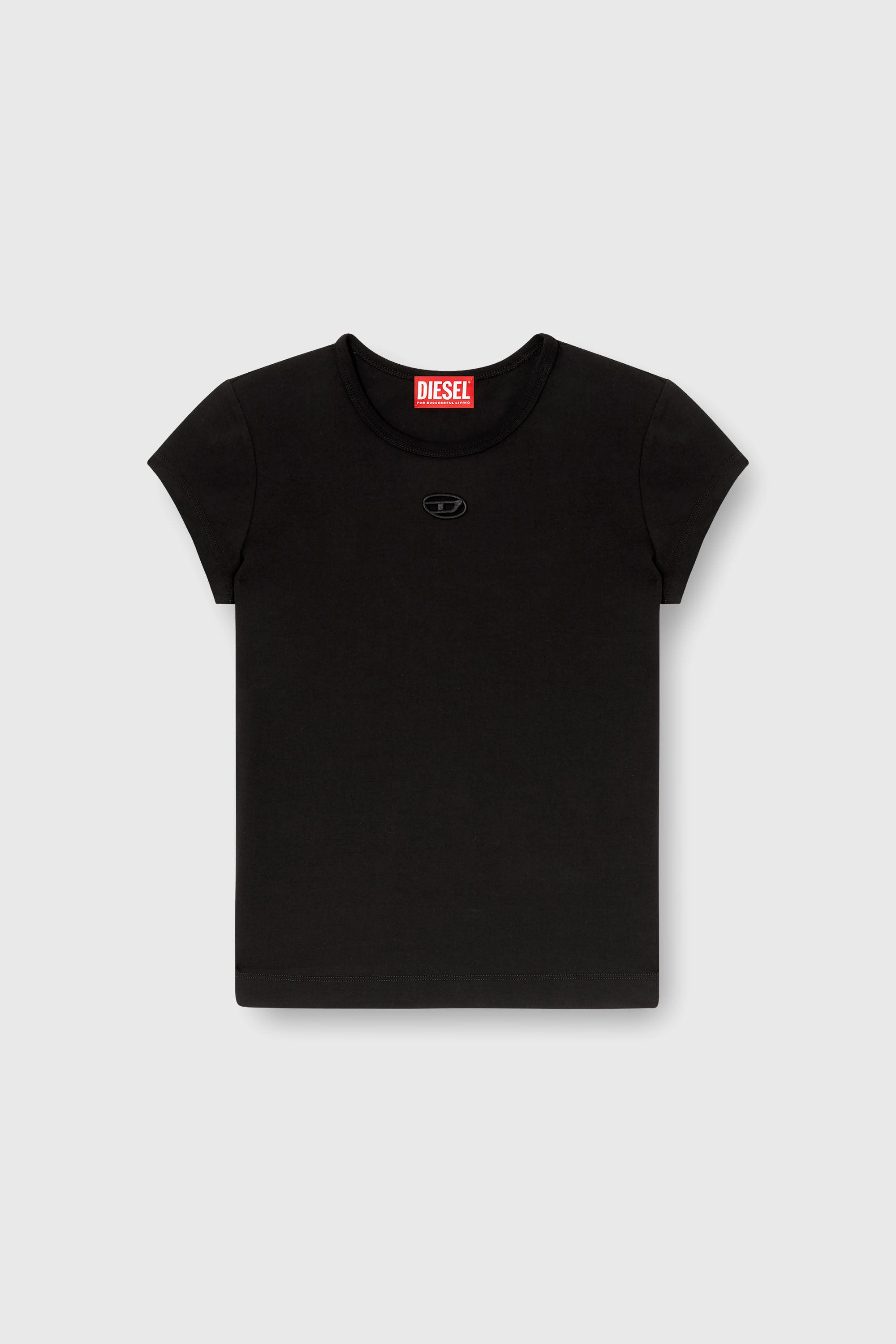 DIESEL T-ANGIE 半袖 Tシャツ ブラック XS T-ANGIE-OD 半袖トップ｜ブラック｜ウィメンズ｜DIESEL